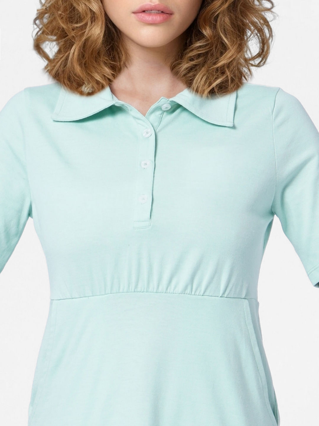 Green Polo Jersey Dress