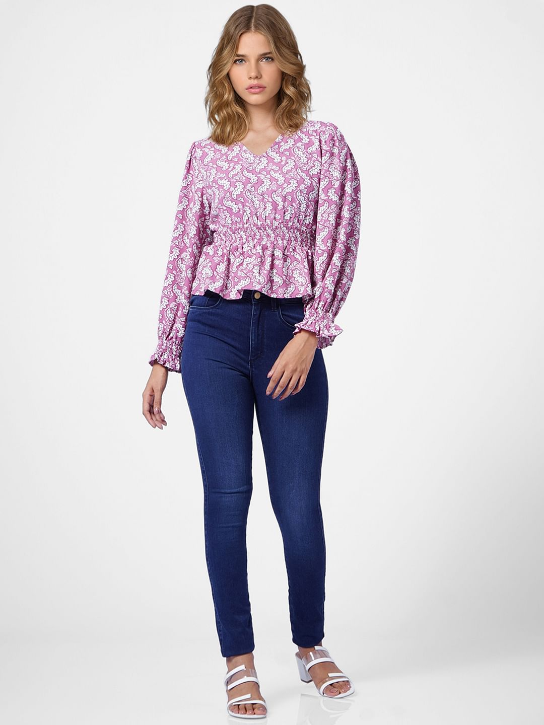 Mauve All Over Print Top