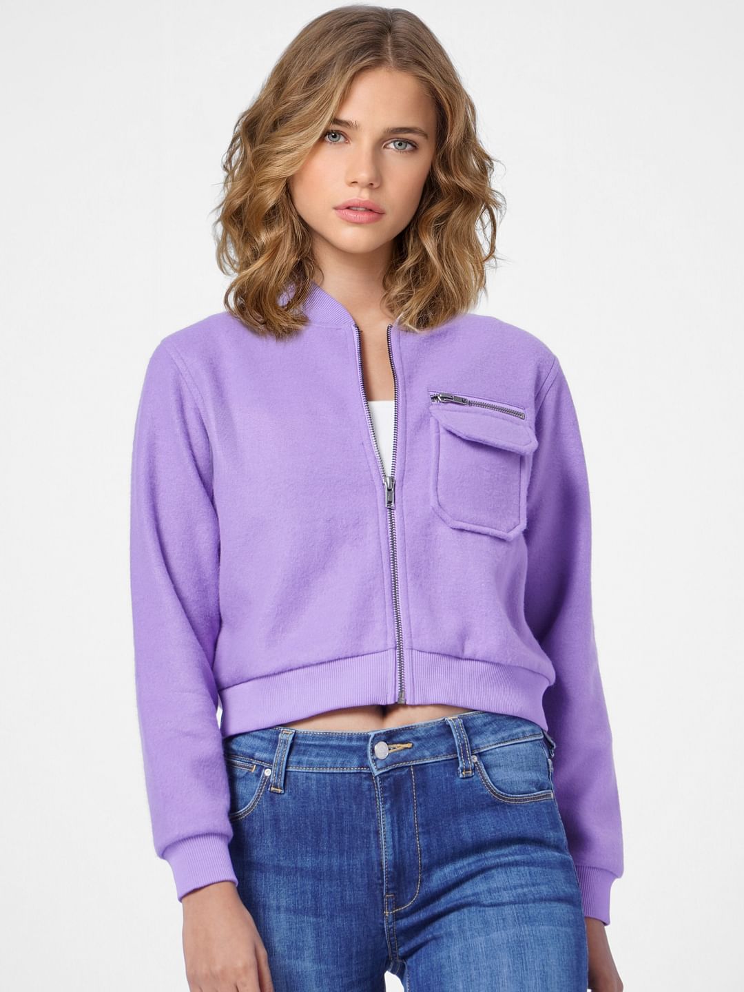 Purple Bomber Jacket