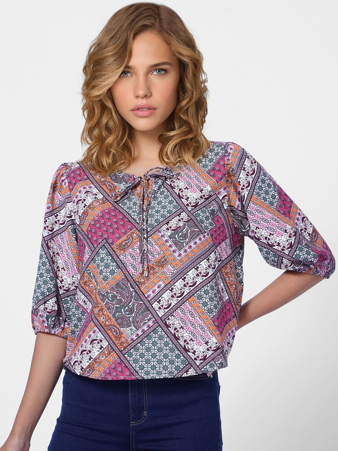 Multi-Colour Printed Top