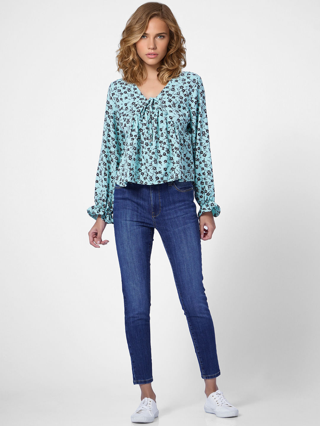 Green All Over Print Top