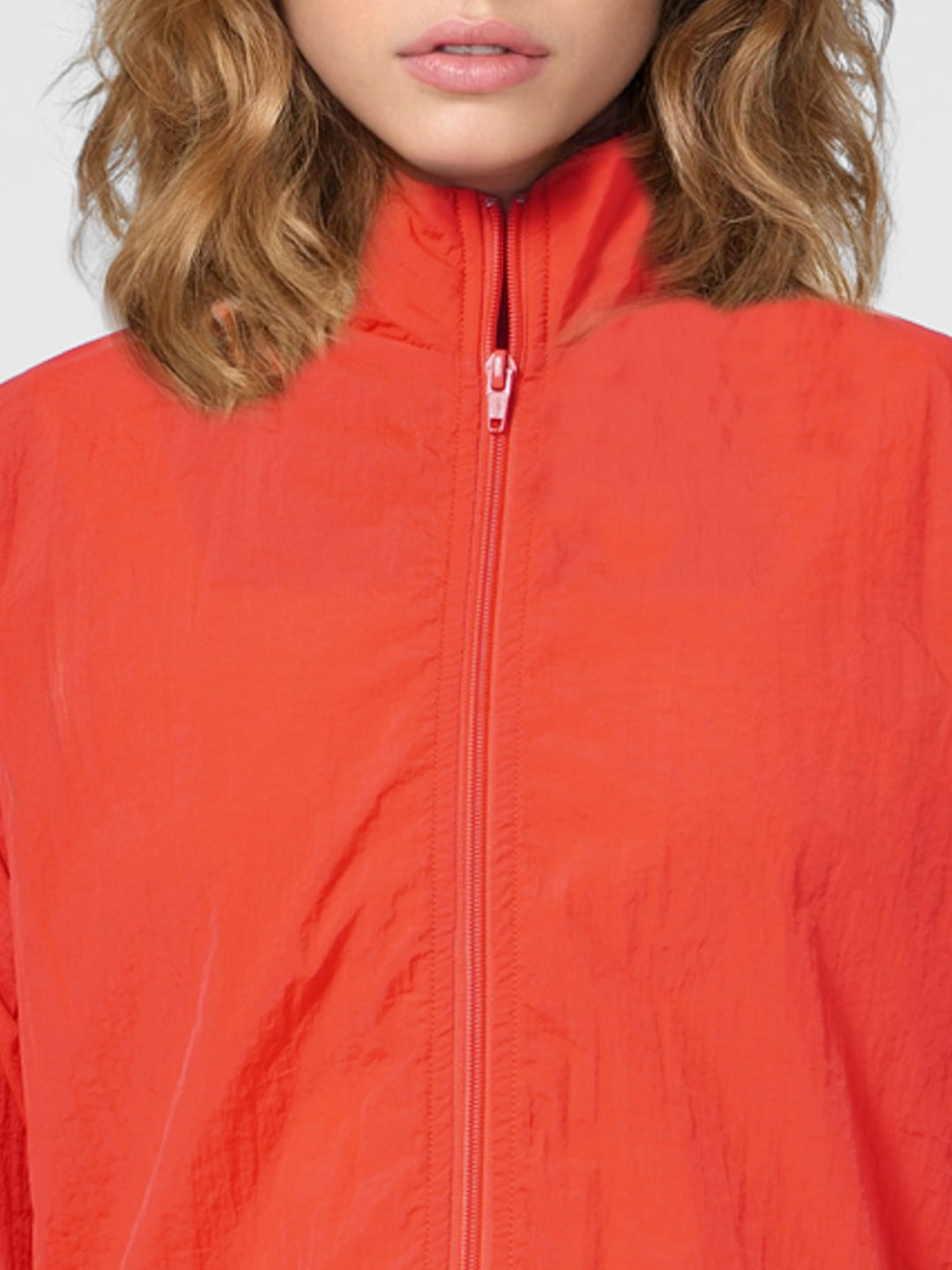 Red High Neck Jacket