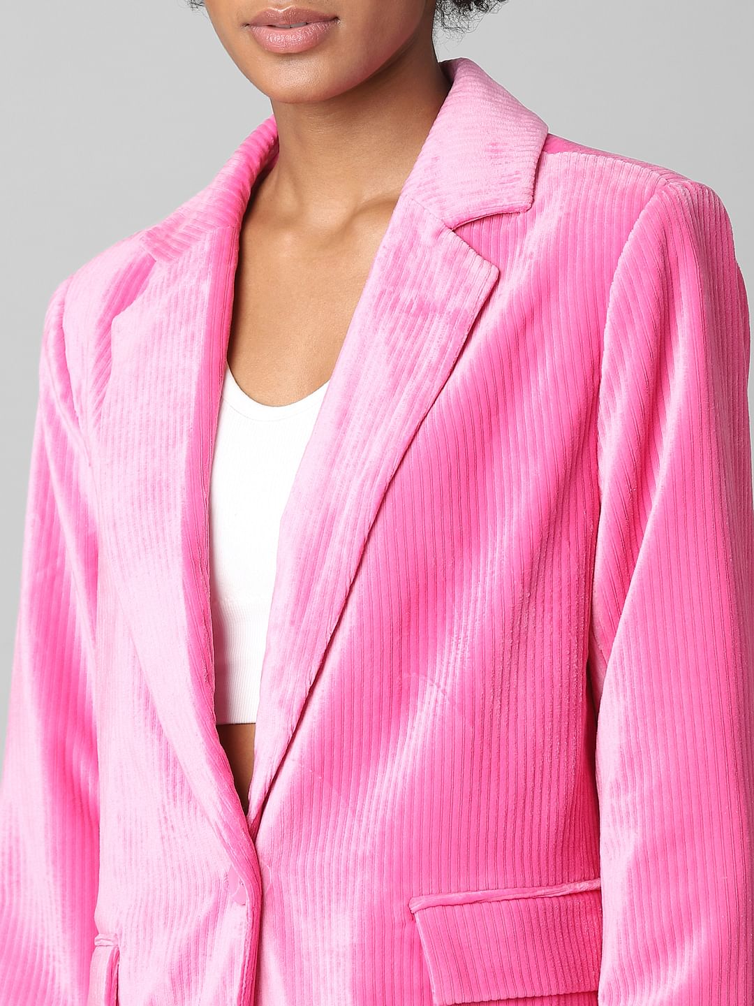 Pink Corduroy Co-Ord Blazer