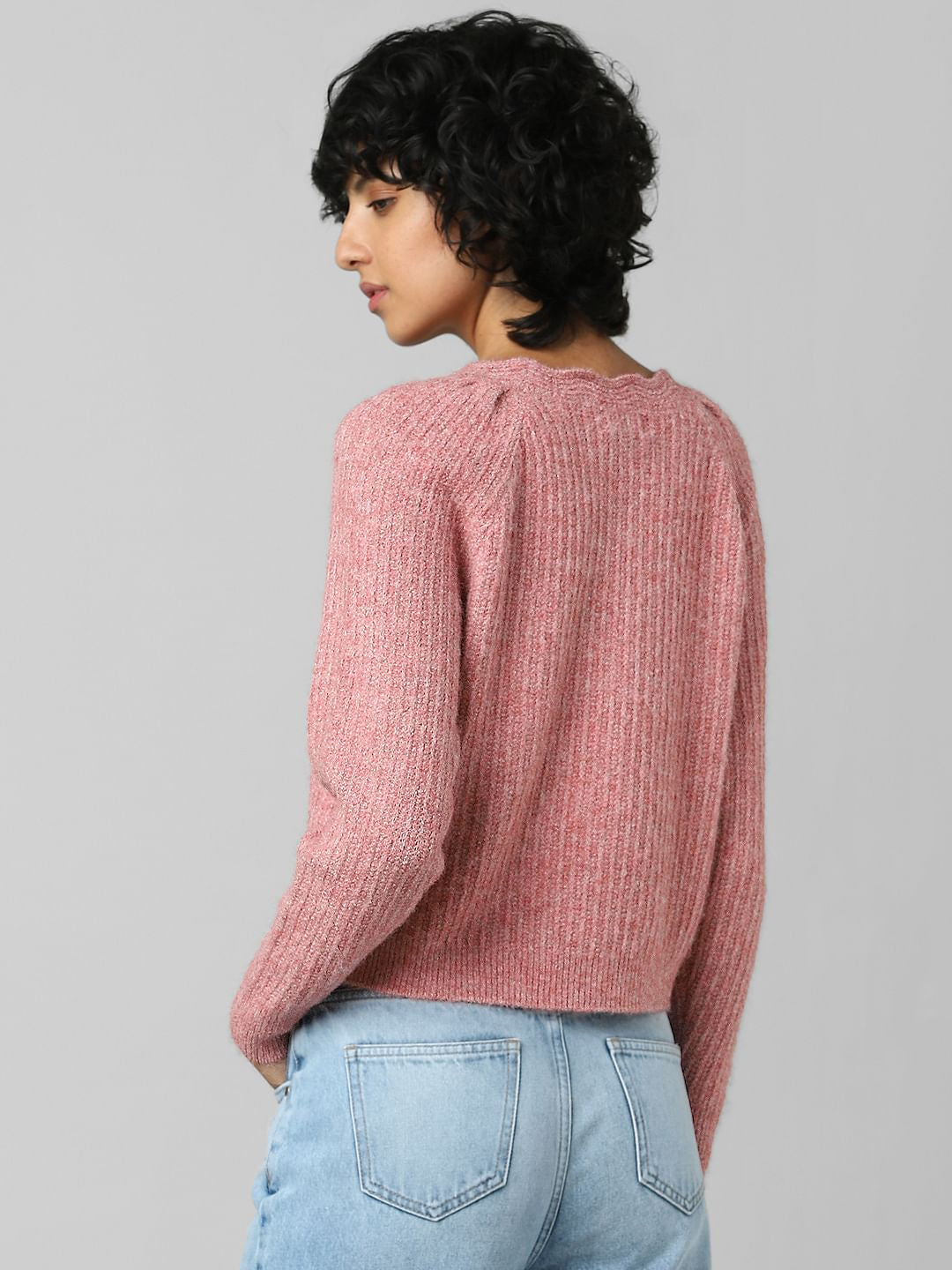 Pink Boatneck Pullover