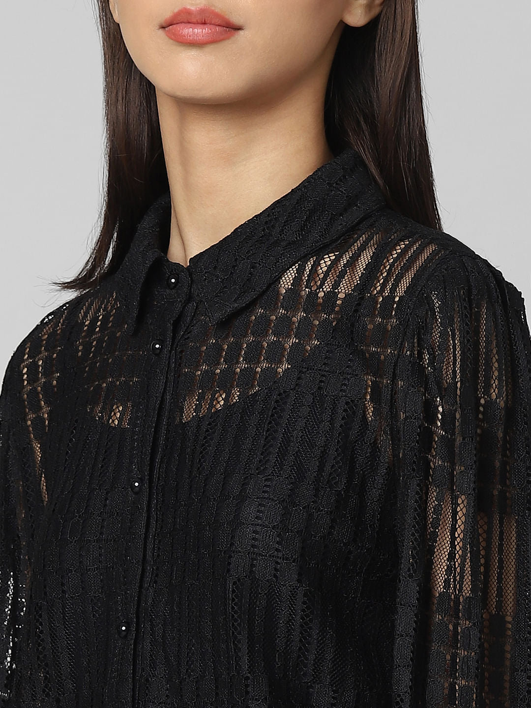 Black Lace Shirt