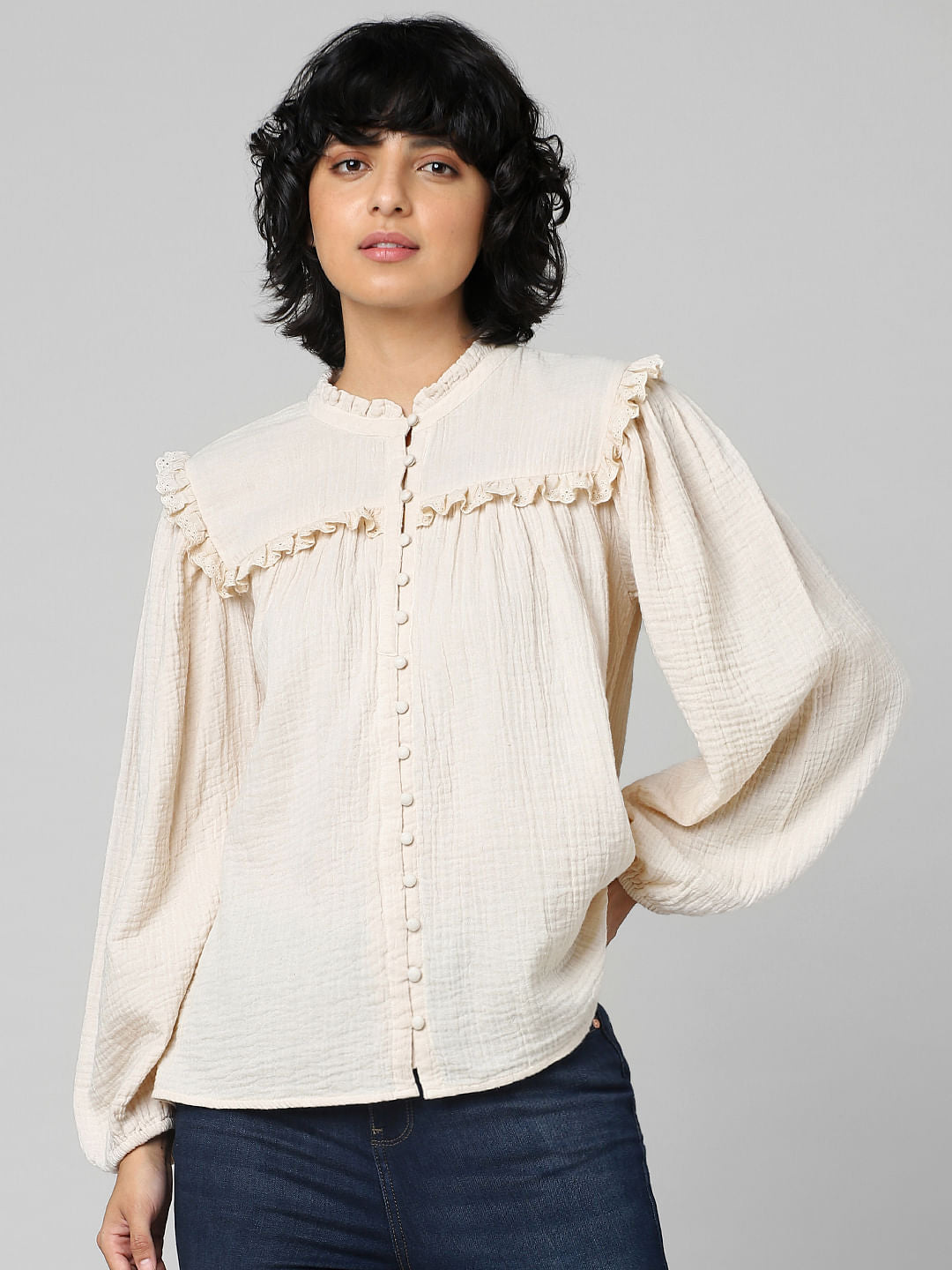 Light Pink Lace Insert Top