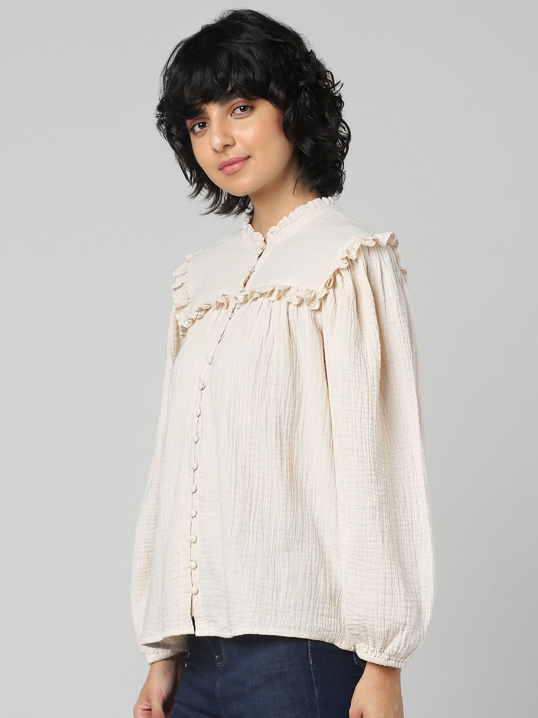 Light Pink Lace Insert Top