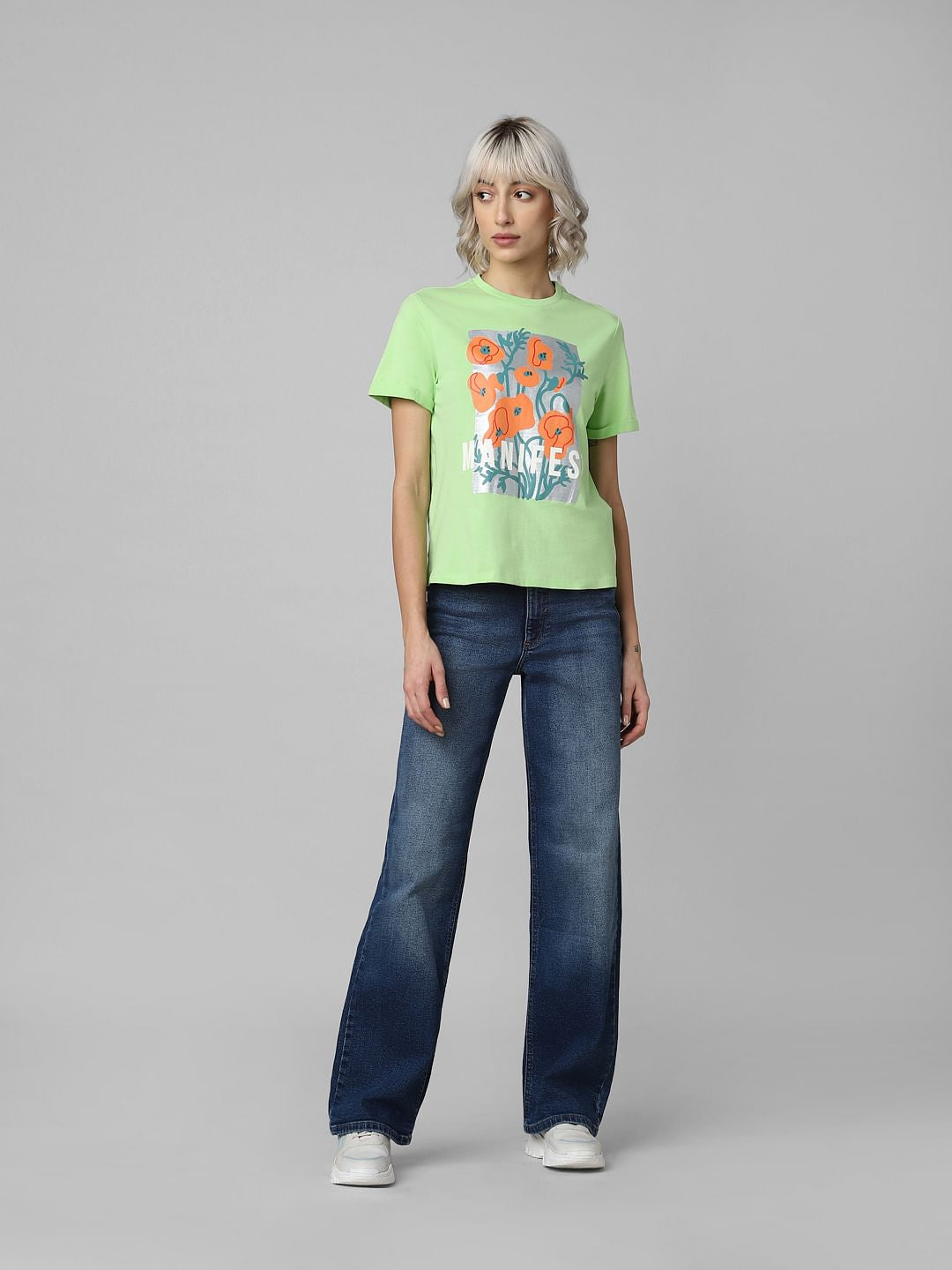 Green Graphic Print T-Shirt