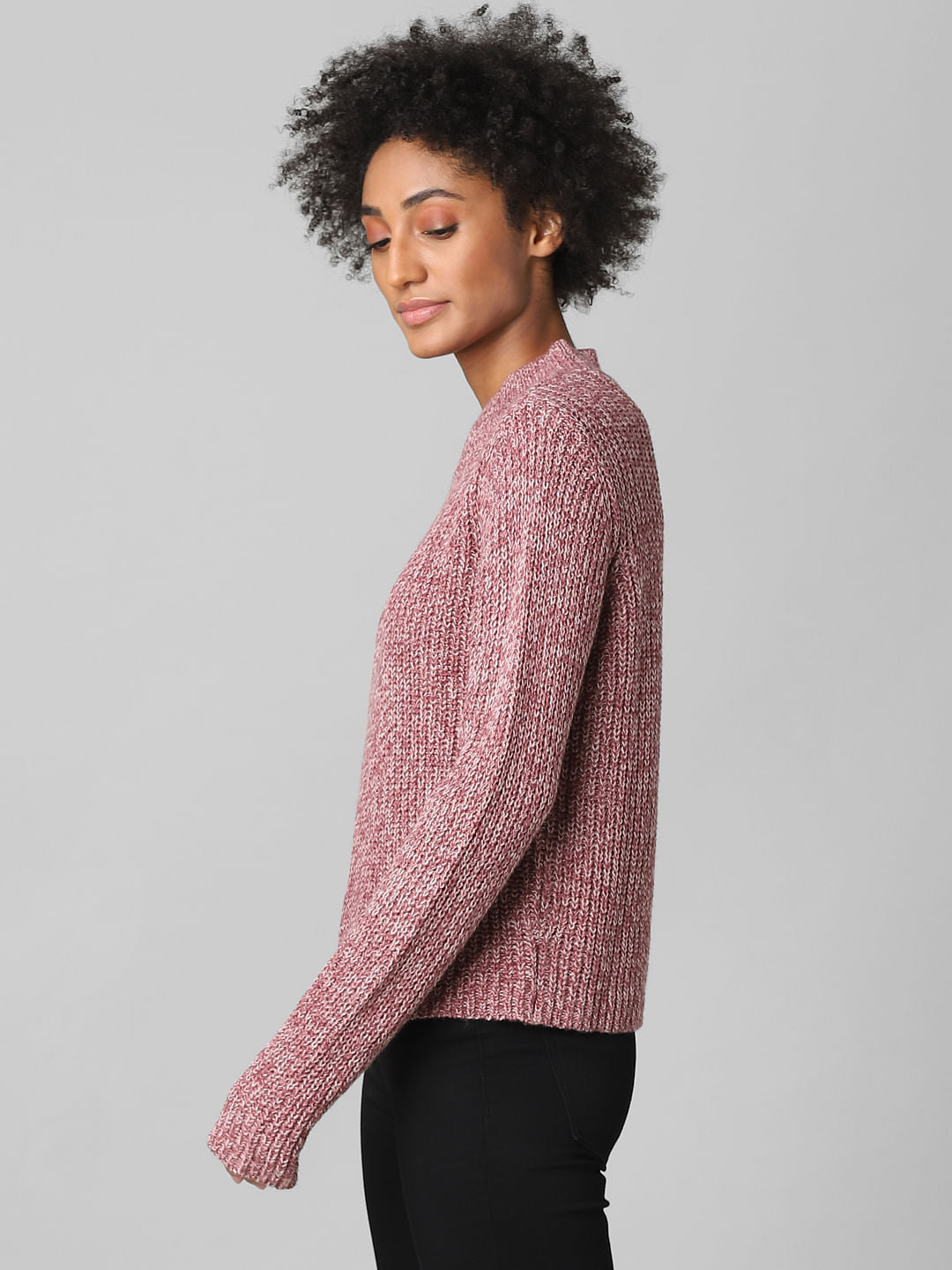 Brown Ribbed Pullover