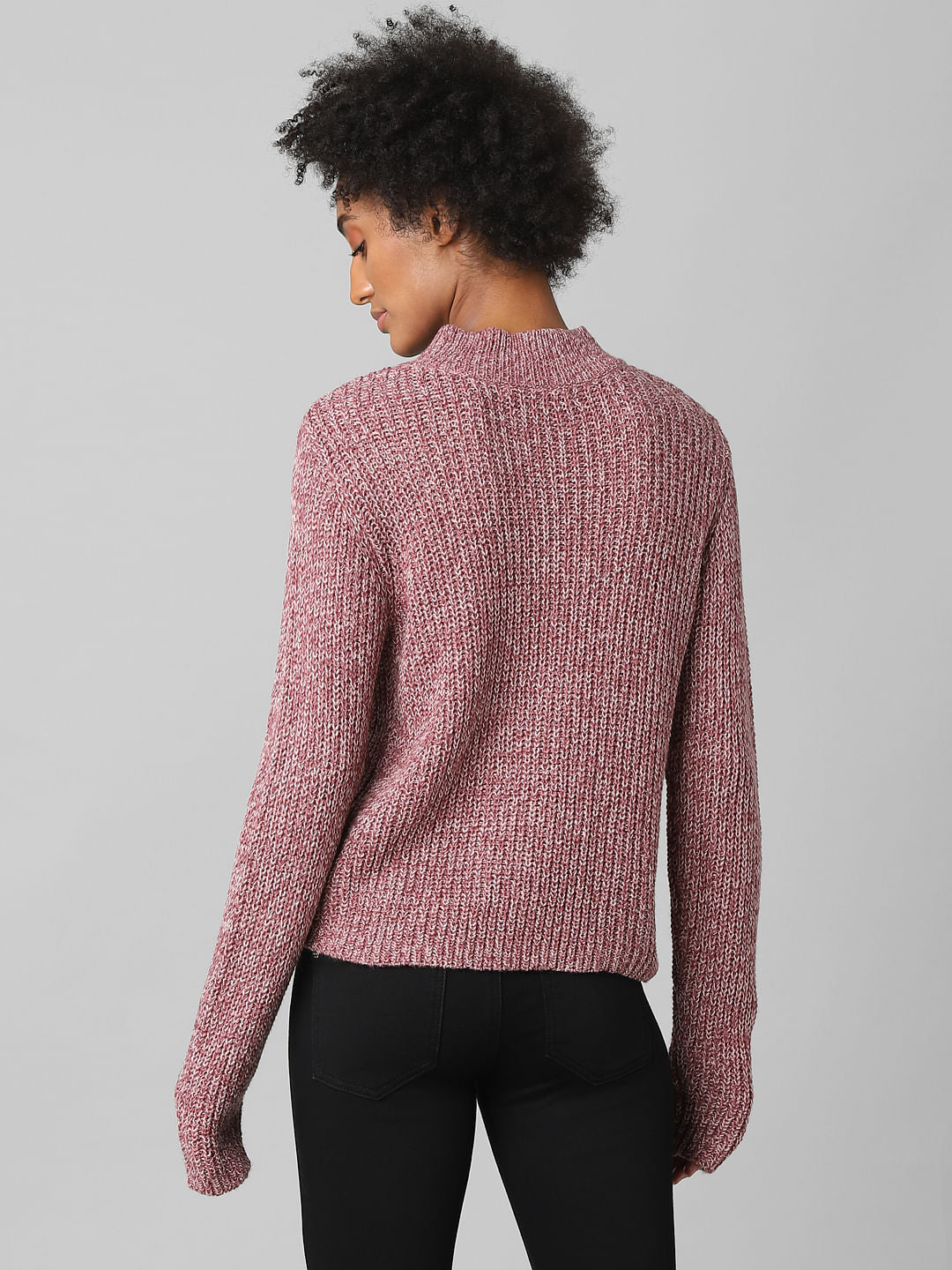 Brown Ribbed Pullover