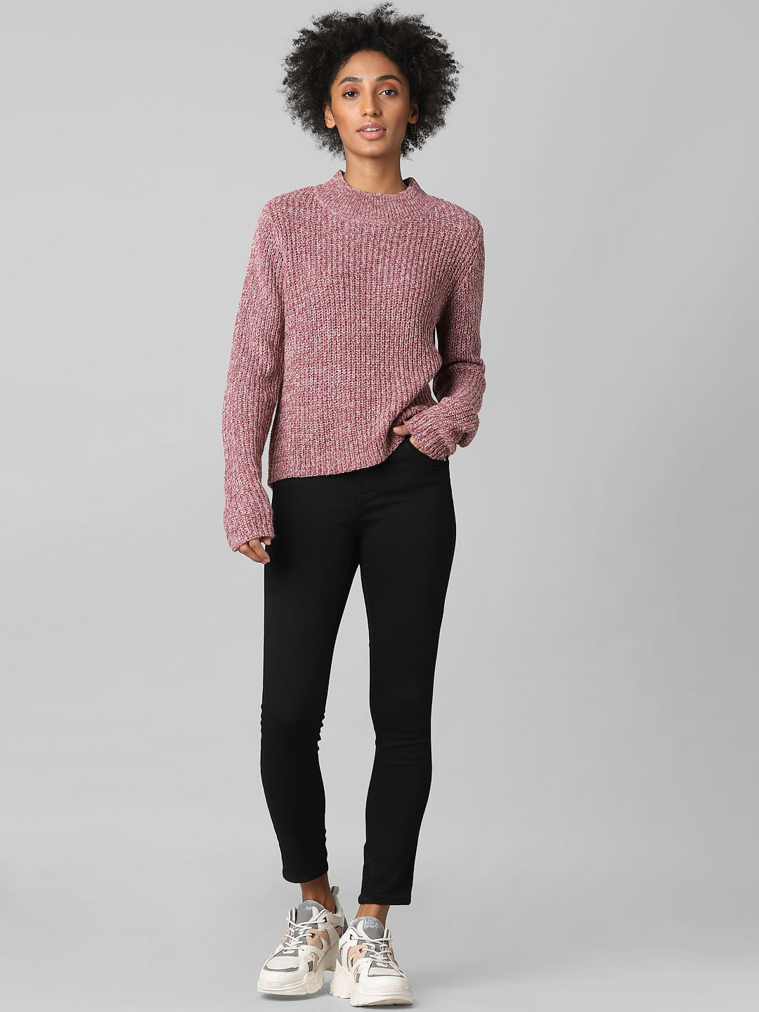 Brown Ribbed Pullover