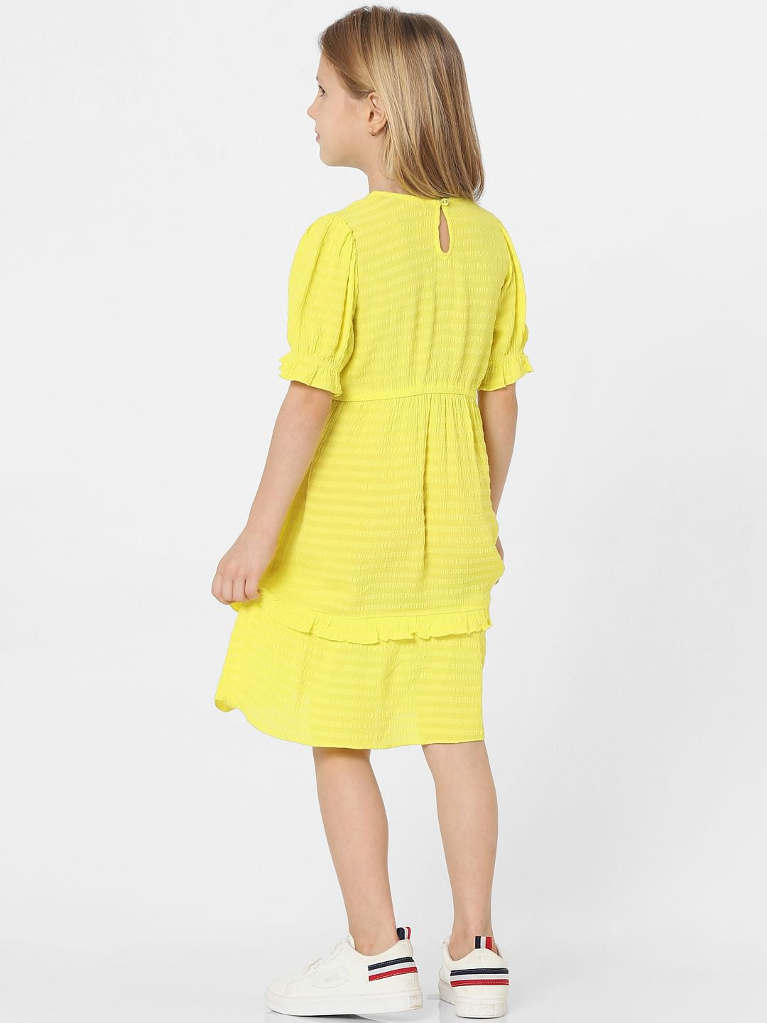 Yellow Fit & Flare Dress