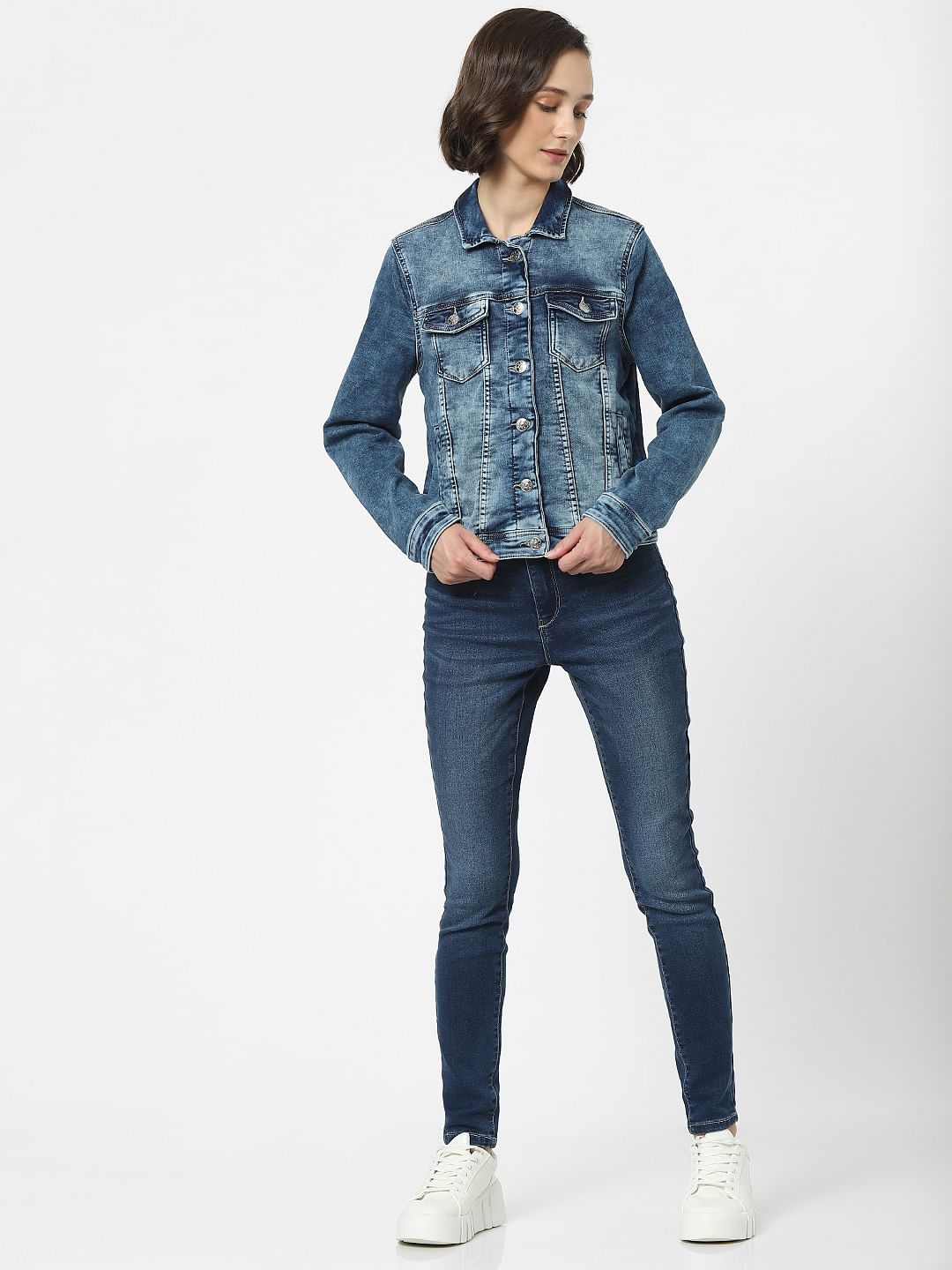 Blue Washed Denim Jacket