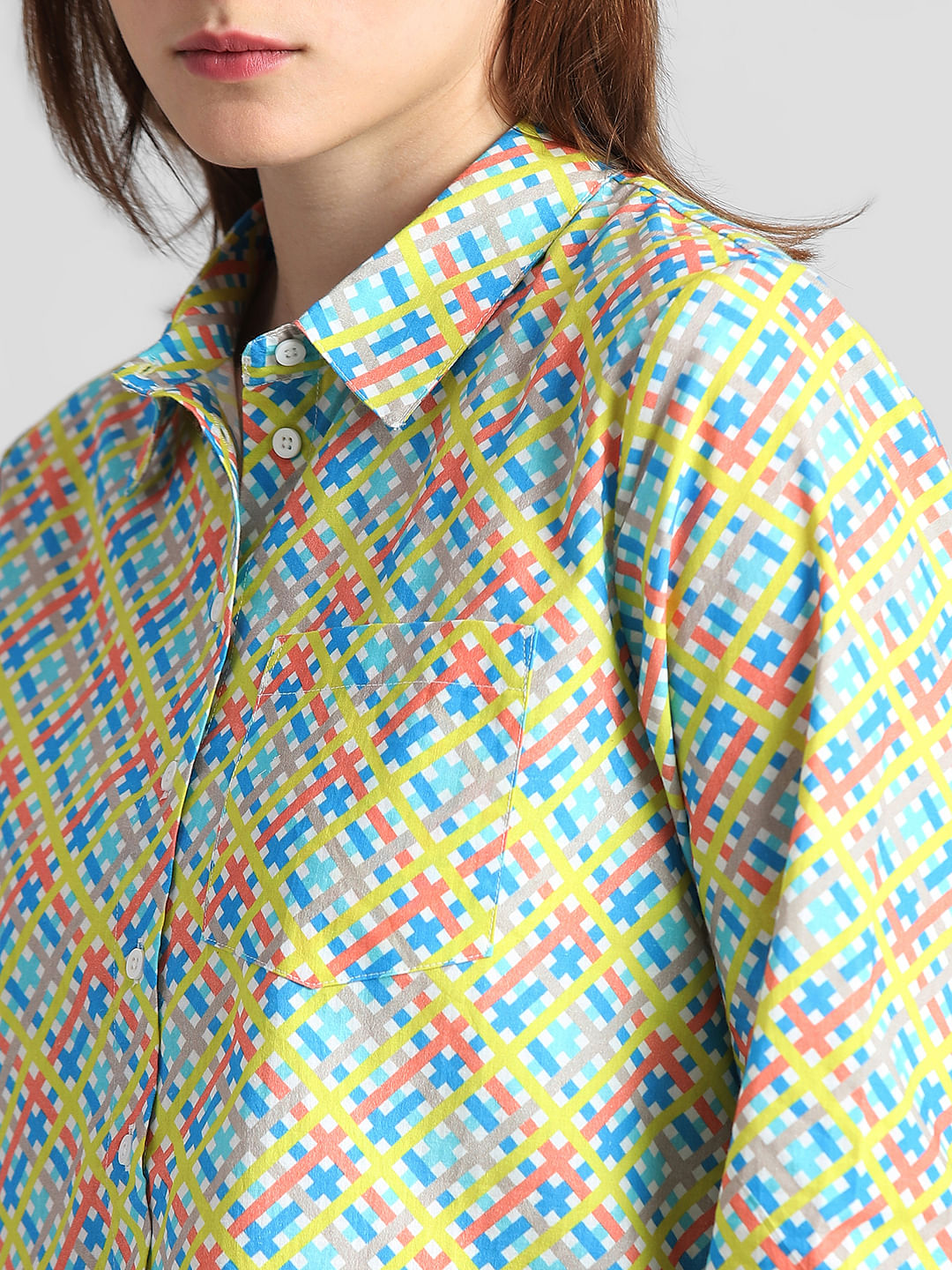 Multi-Colour Printed Cotton Shirt