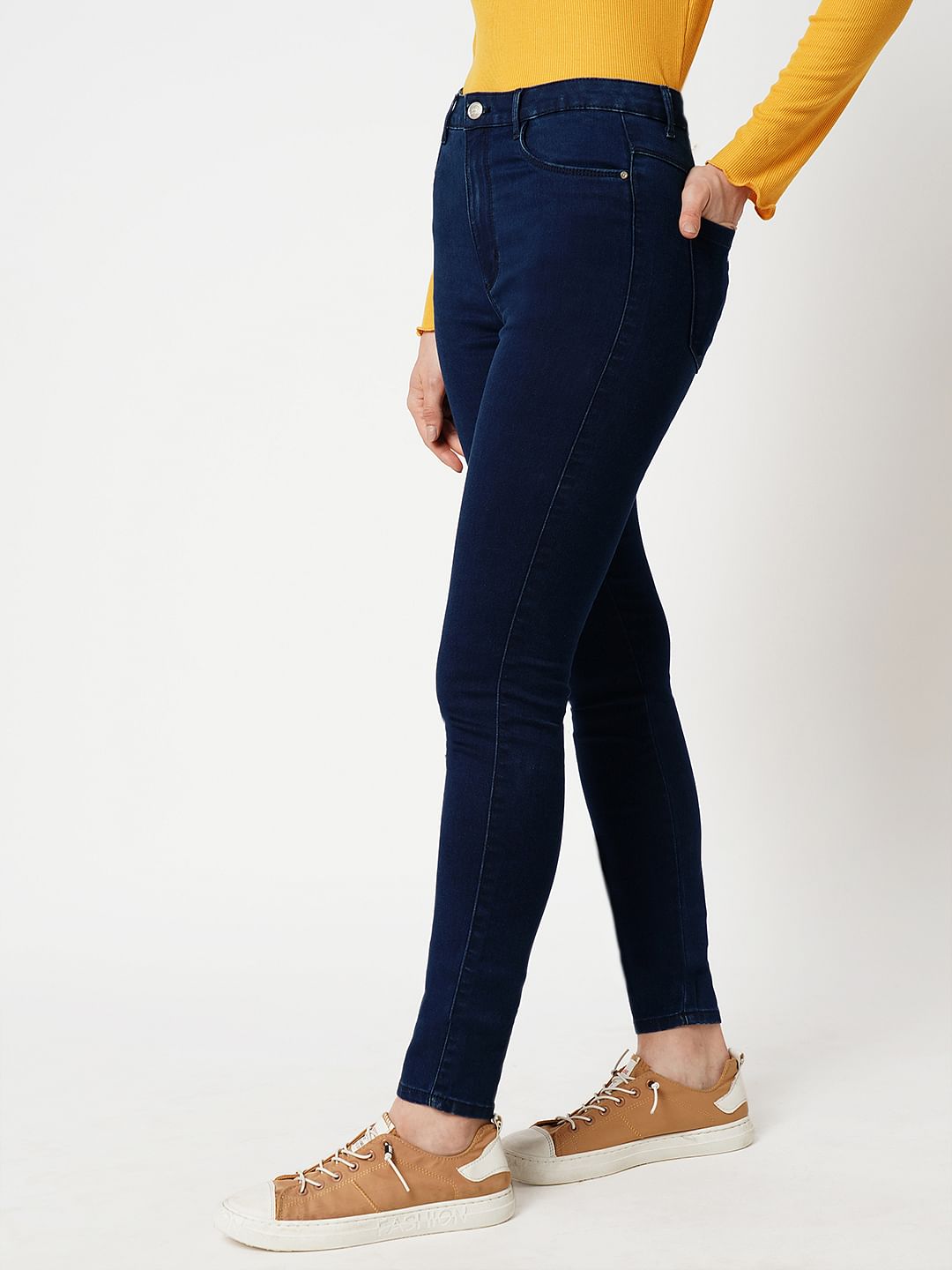 Jdy By Only Blue High Rise Flared Jeans