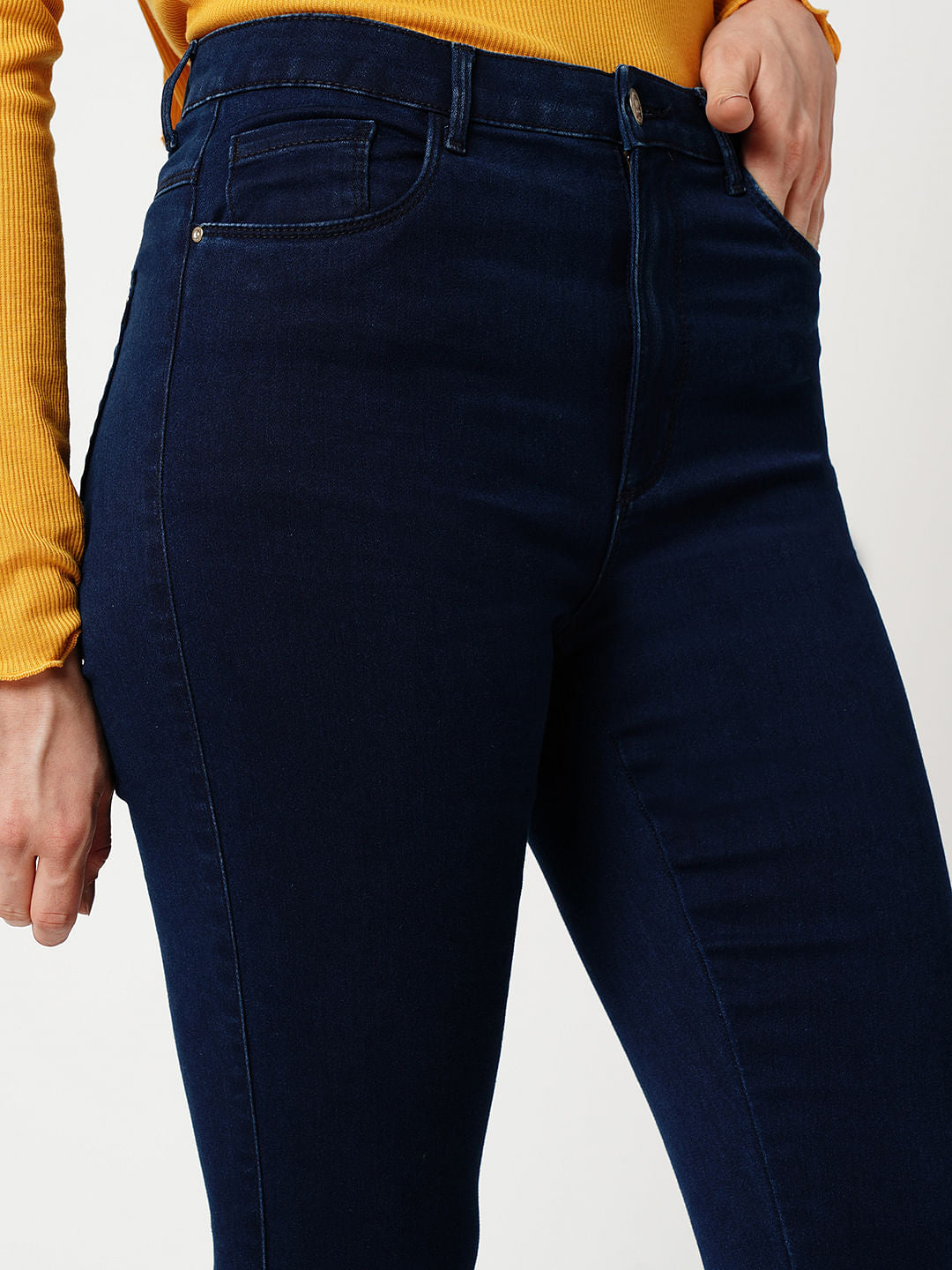 Jdy By Only Blue High Rise Flared Jeans