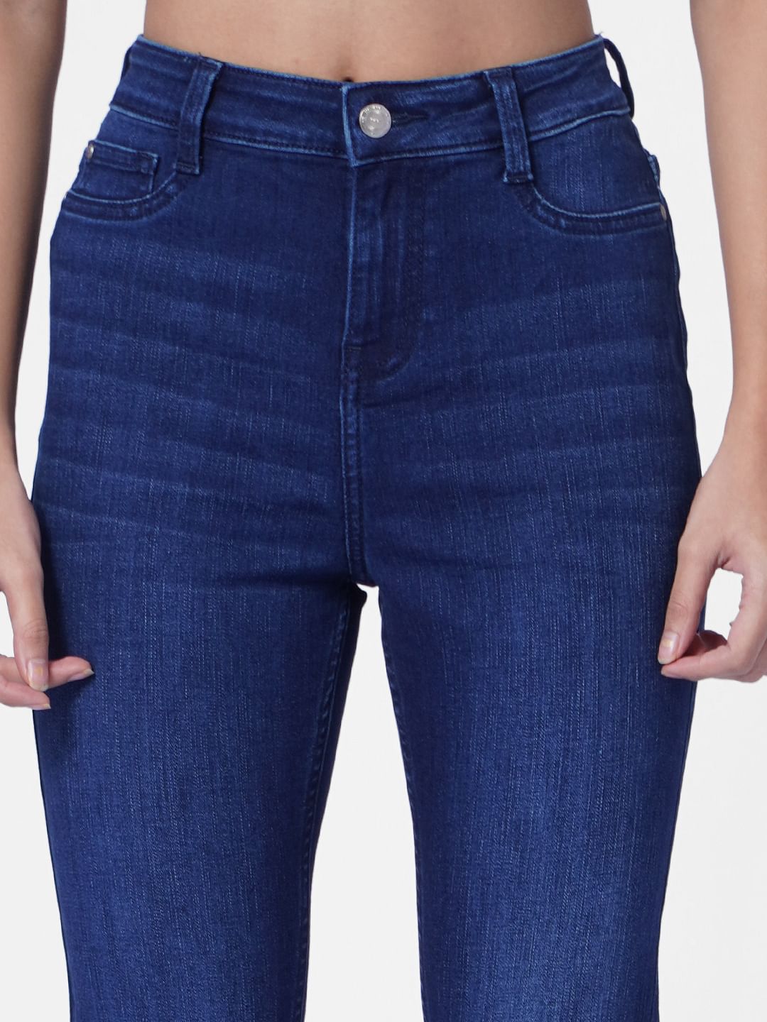 Blue High Rise Skinny Jeans