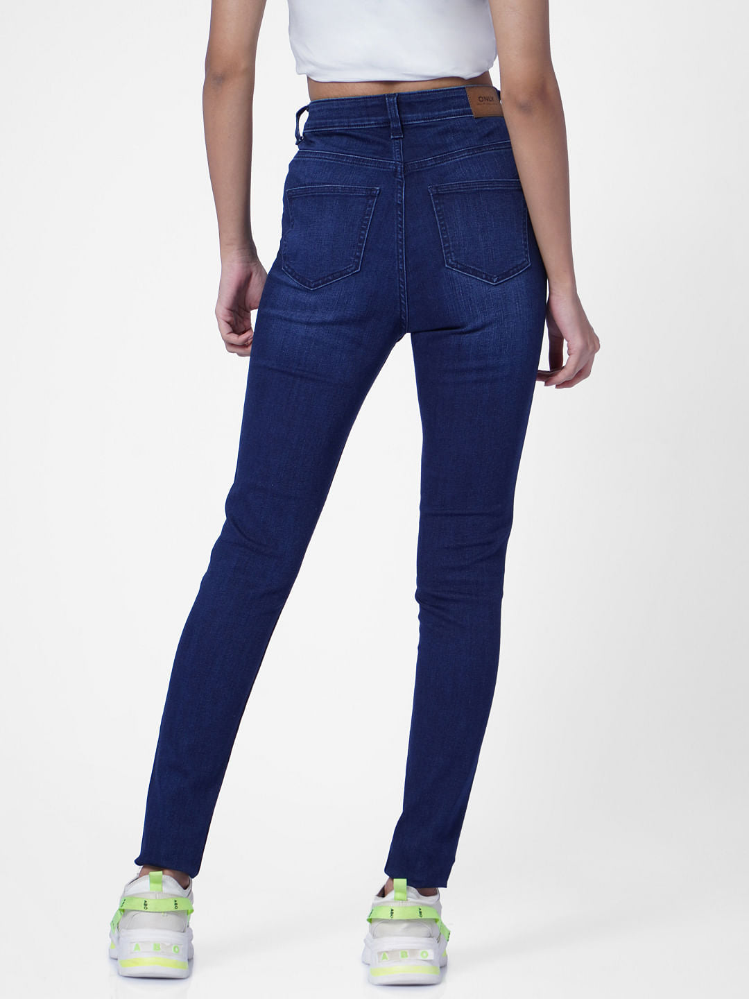 Blue High Rise Skinny Jeans