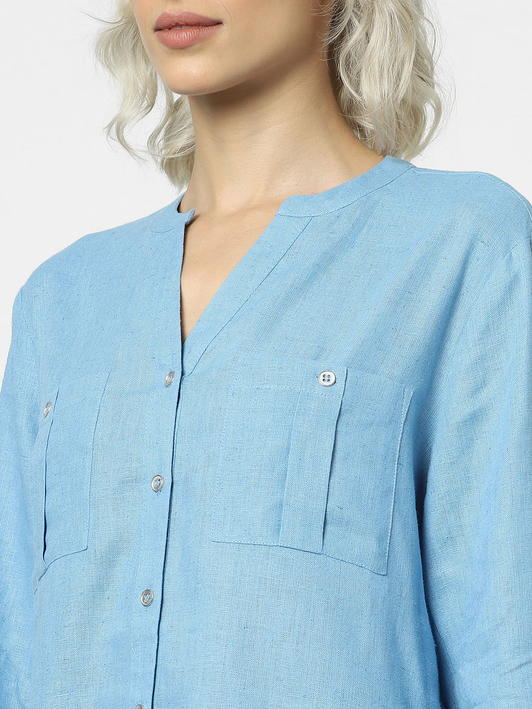 Blue Full Sleeves Top