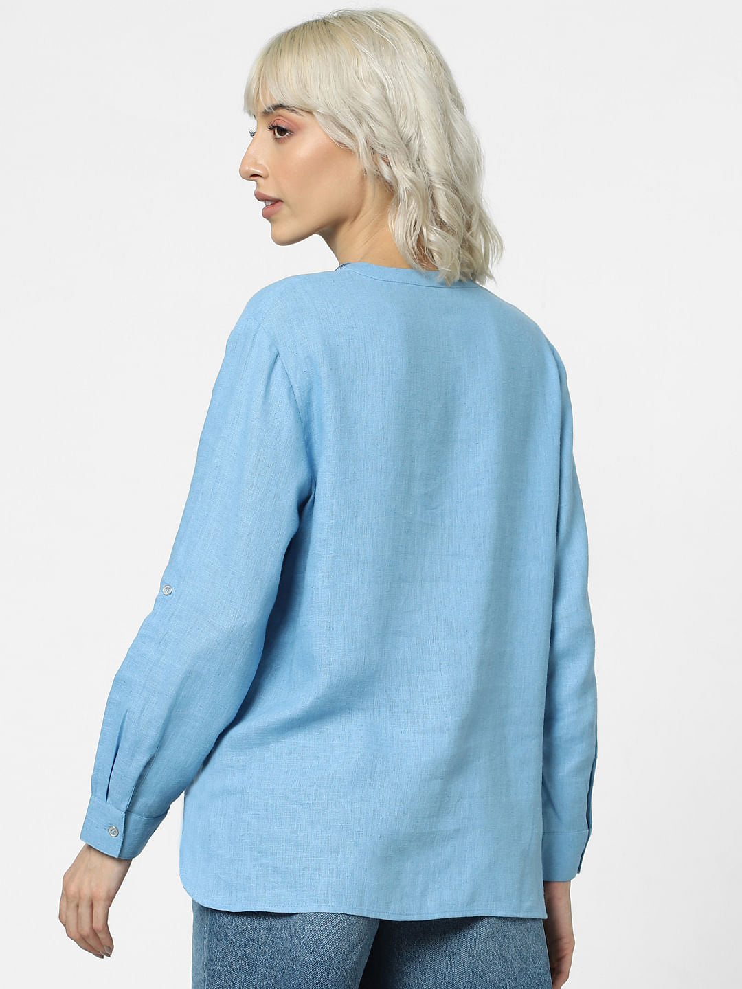 Blue Full Sleeves Top
