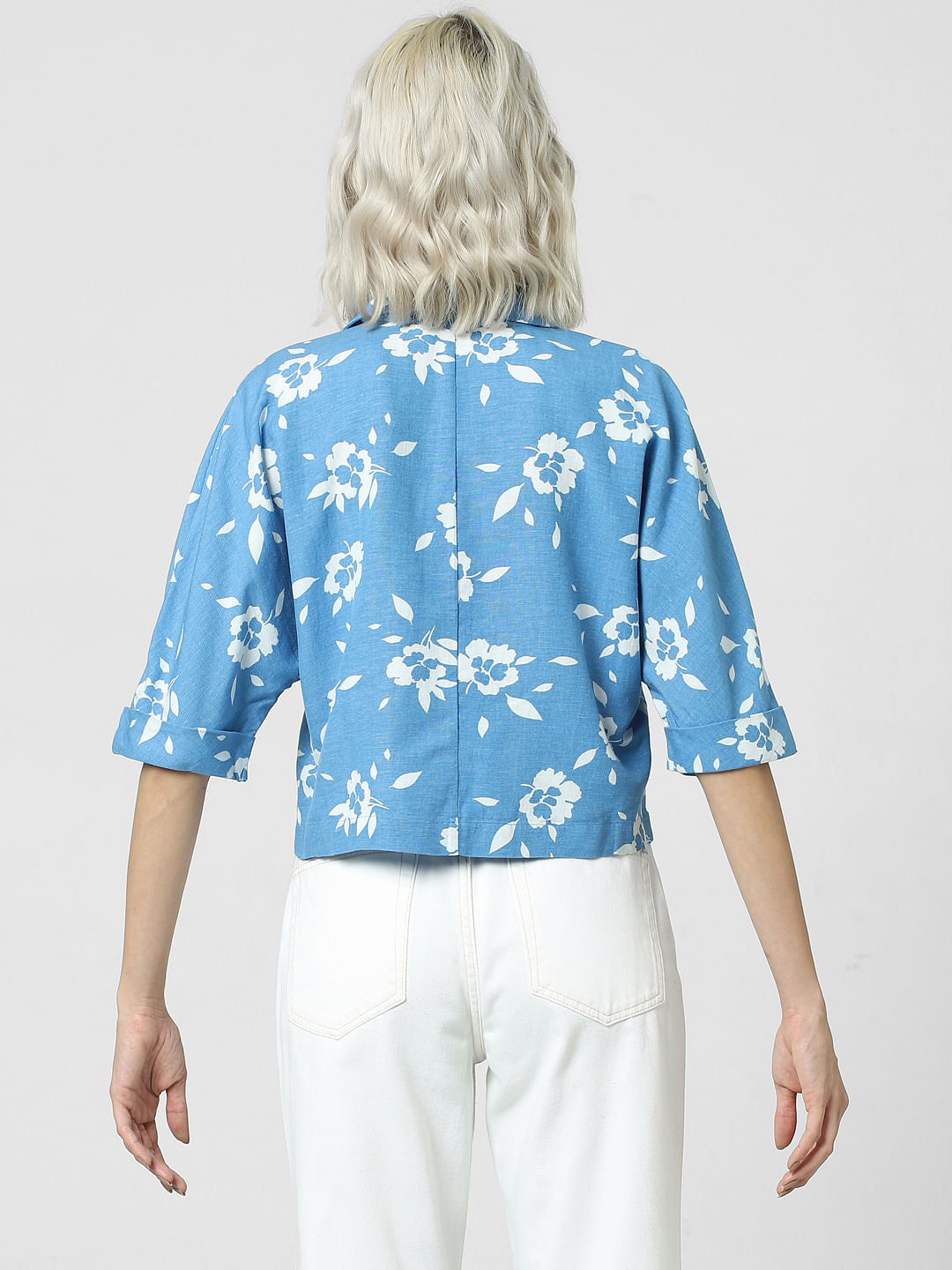 Blue Printed Resort Shirt