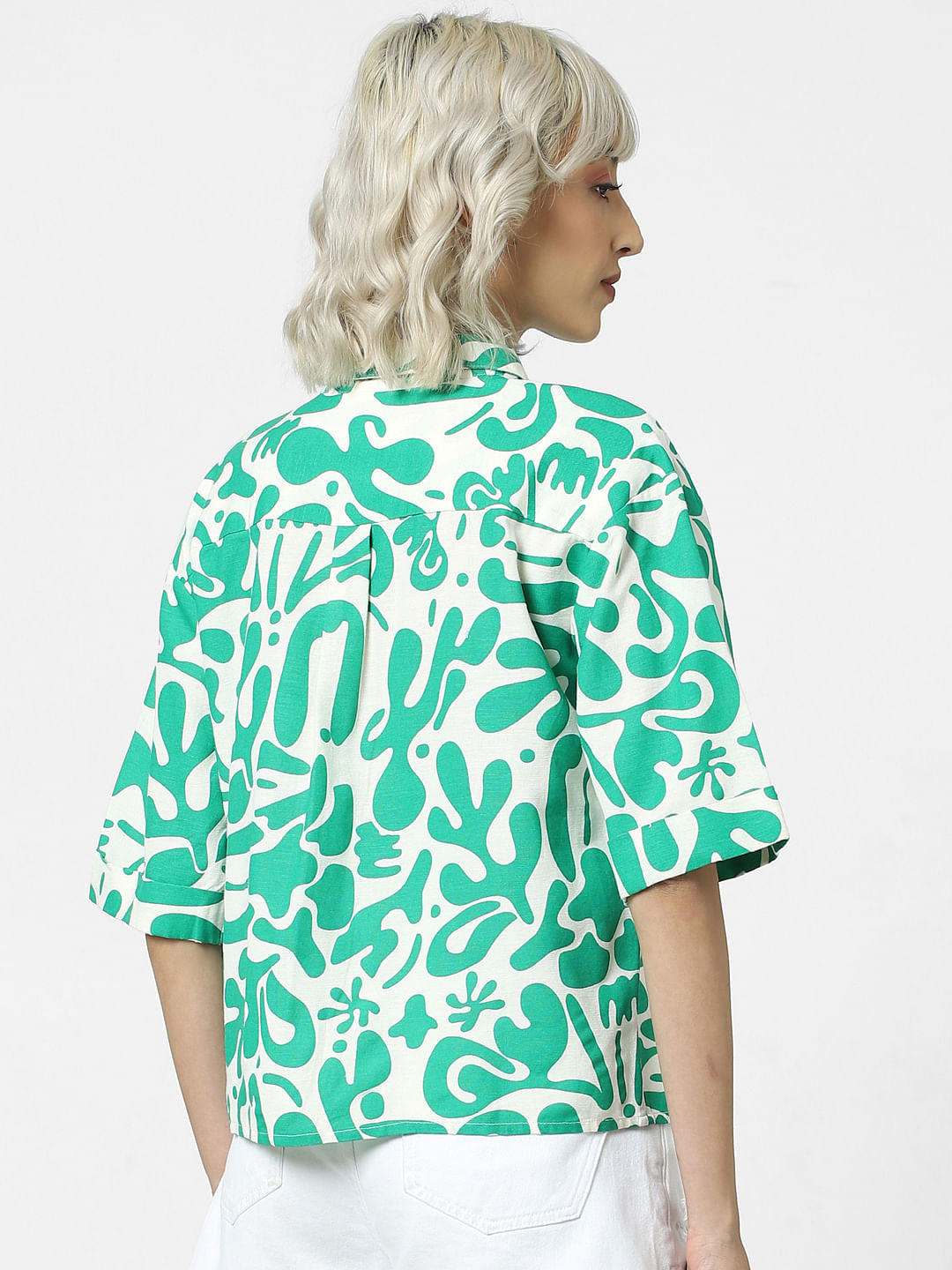 Green Printed Shirt
