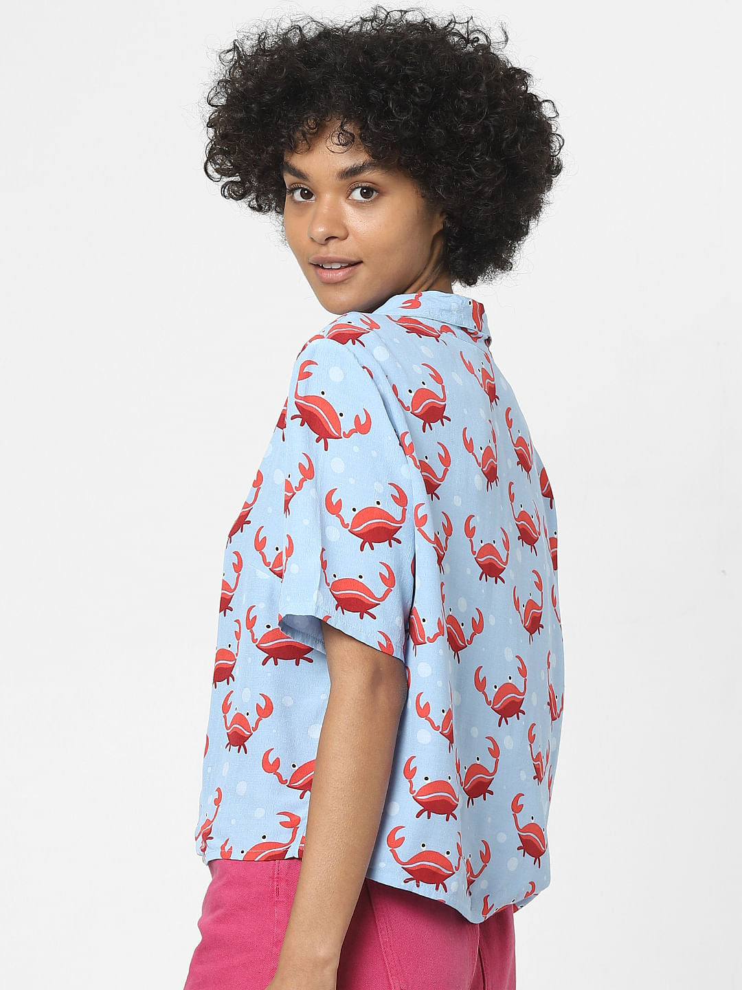 Blue Printed Resort Shirt