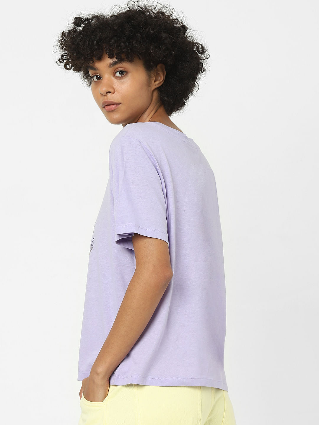 Purple Graphic Print T-Shirt