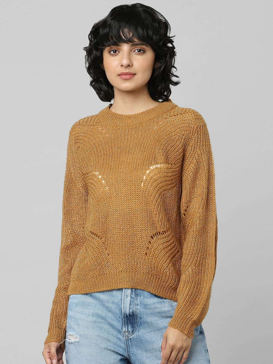 Brown Shimmer Pullover