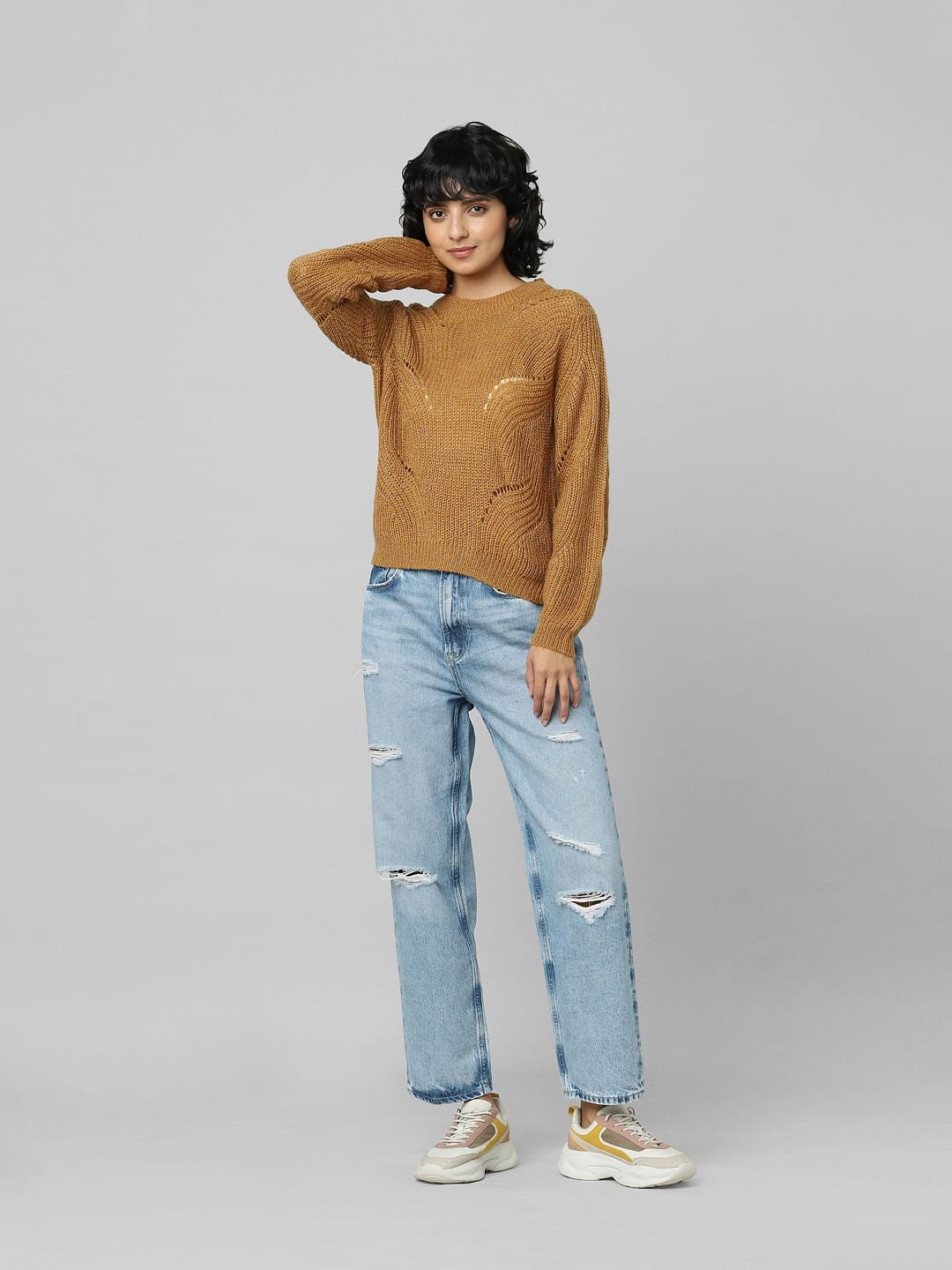 Brown Shimmer Pullover