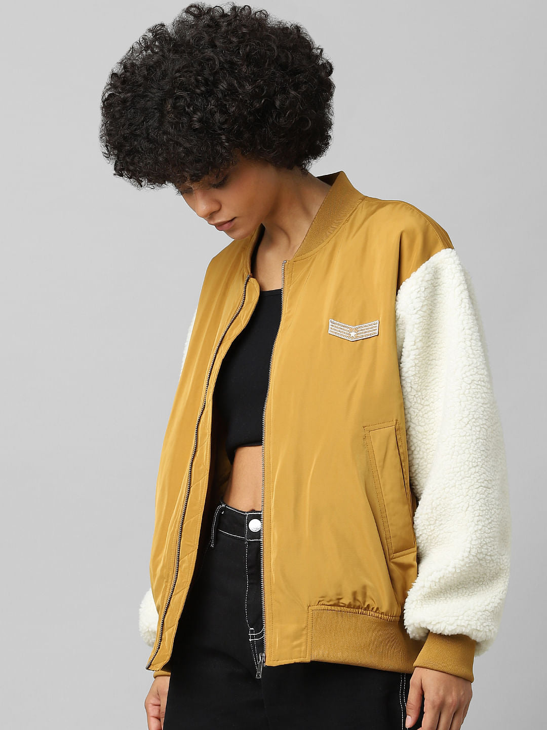 Brown Teddy Bomber Jacket