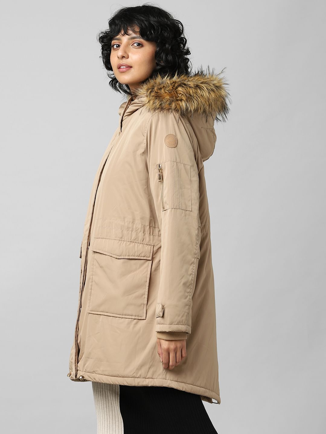Brown Padded Parka Coat