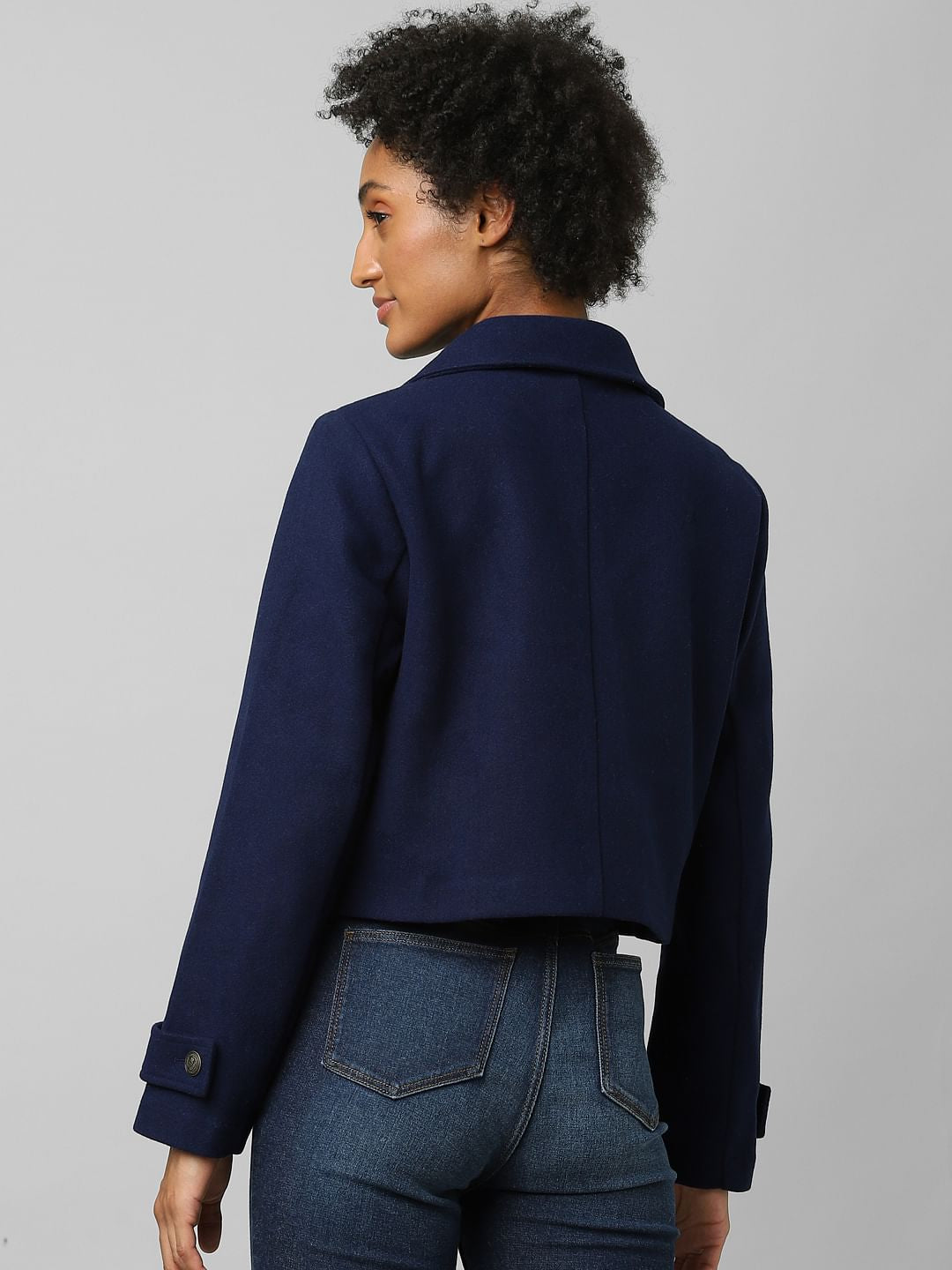 Navy Double Breasted Tailored Blazer