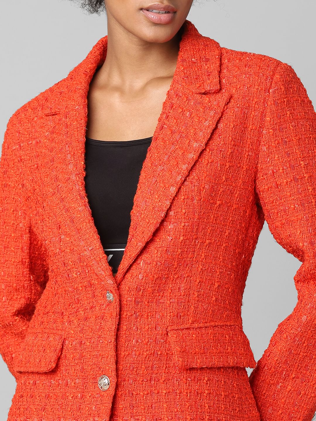 Red Tweed Co-Ord Blazer