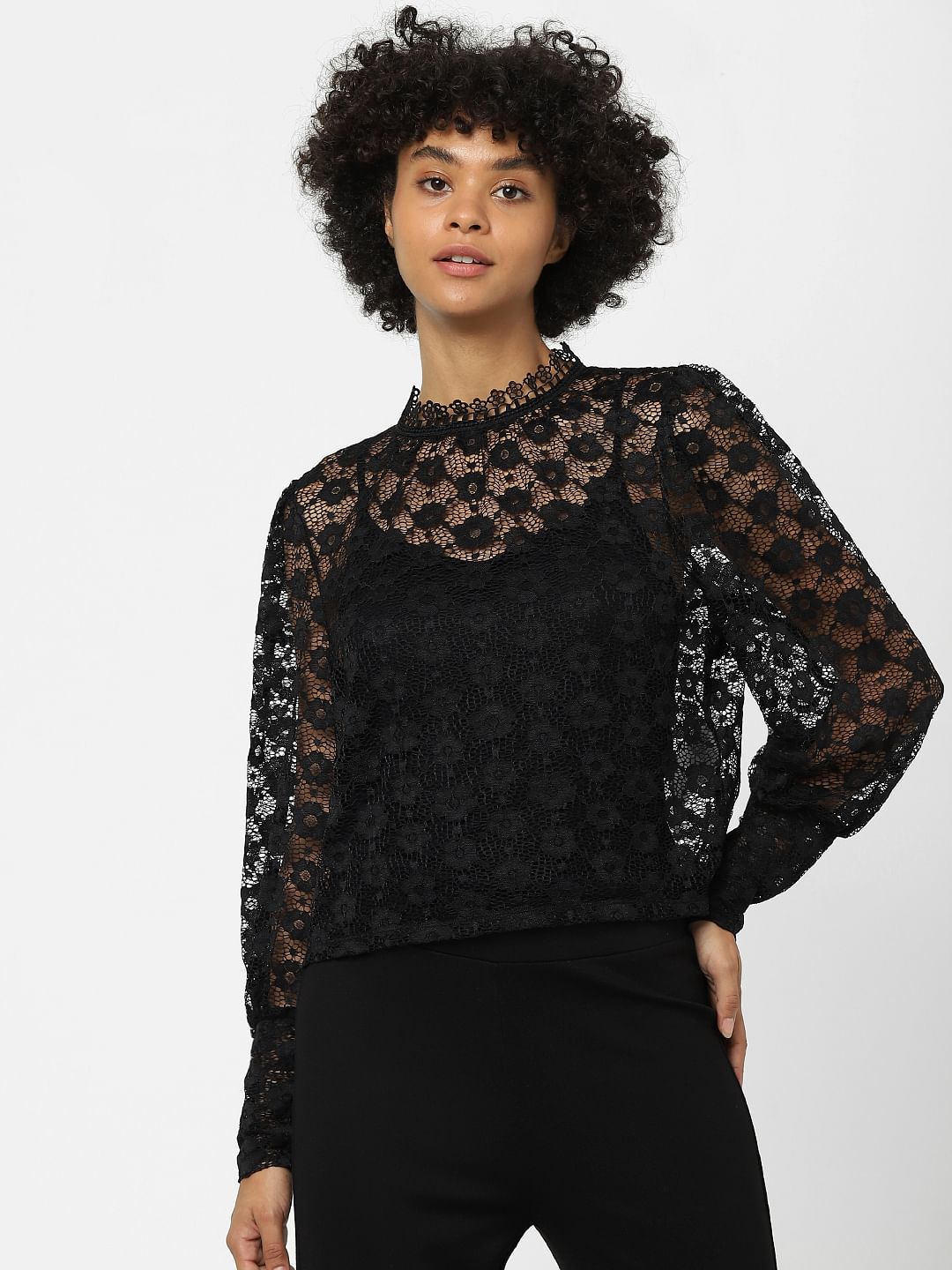 Black Lace Top