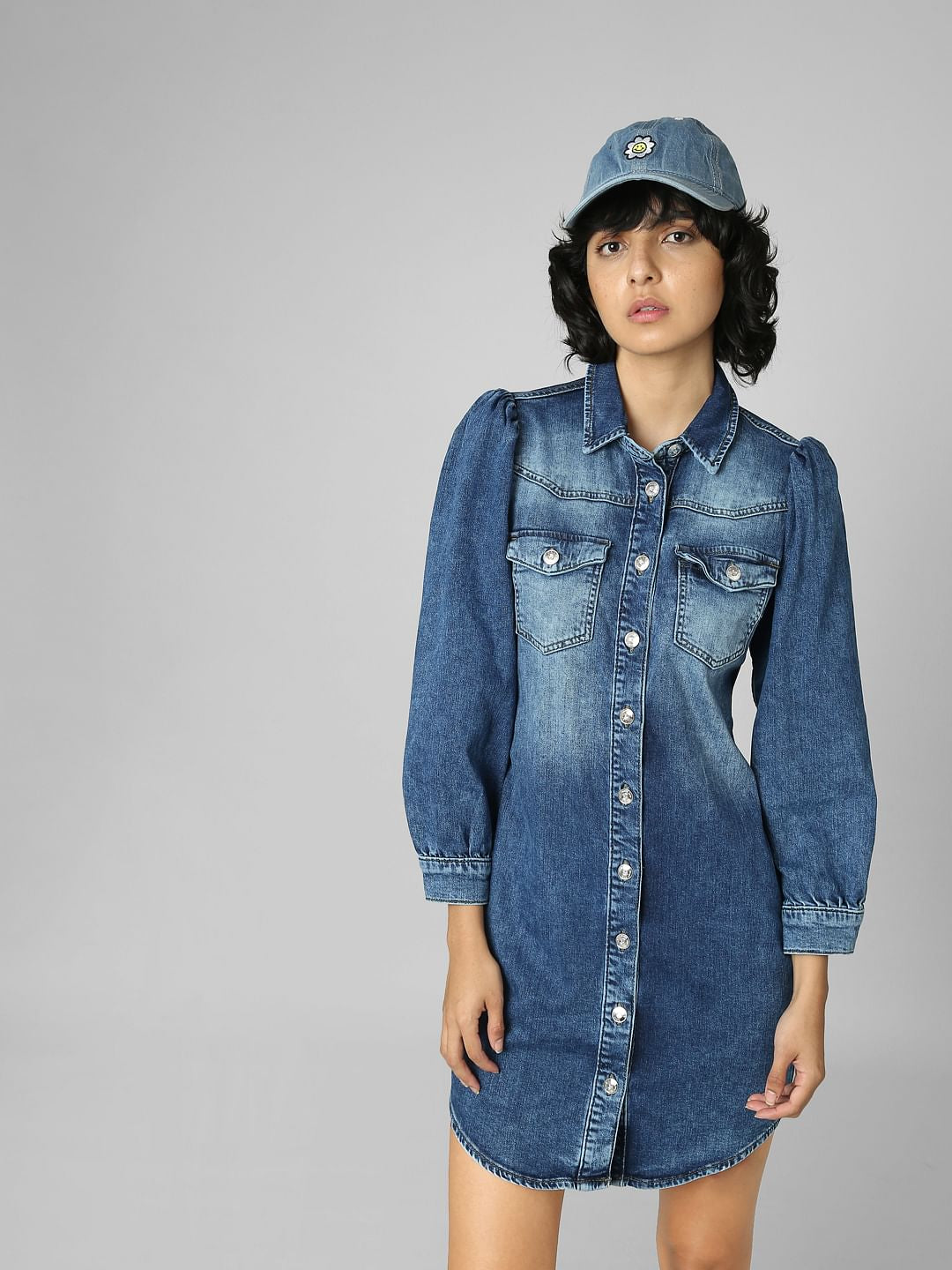 Blue Denim Shirt Dress
