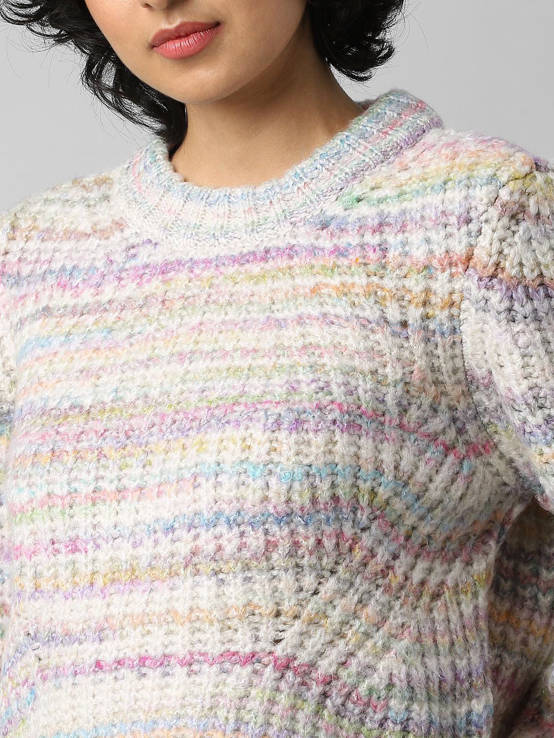 Beige Chunky Knit Pullover