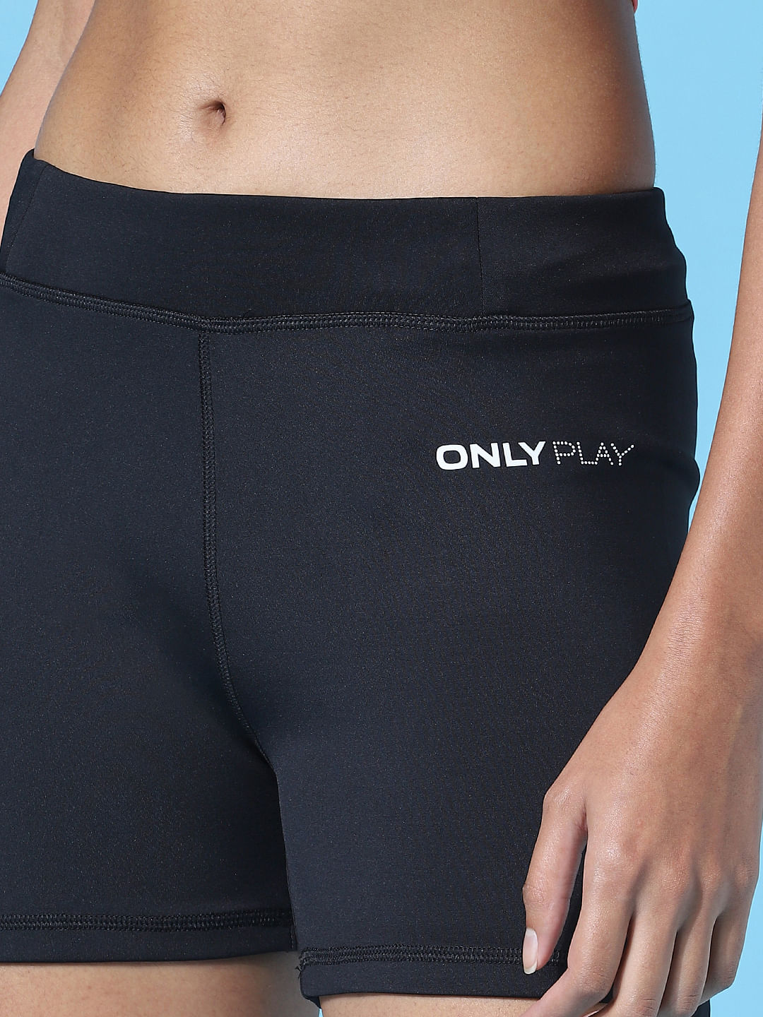 Black High Rise Cycling Shorts