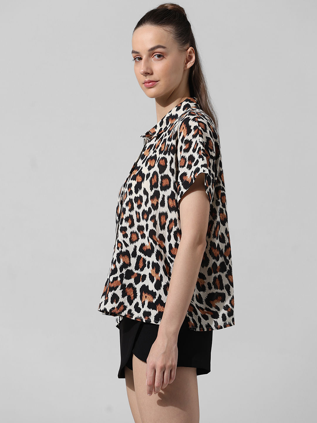 Black Animal Print Shirt