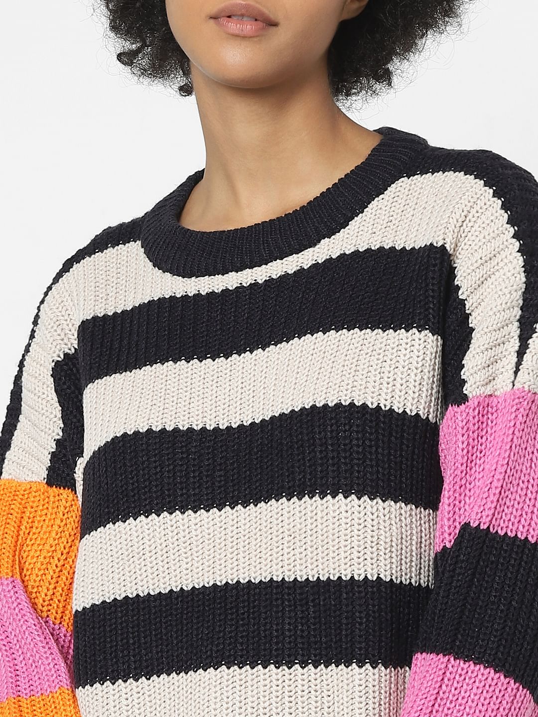 Multi-Colour Oversized Pullover