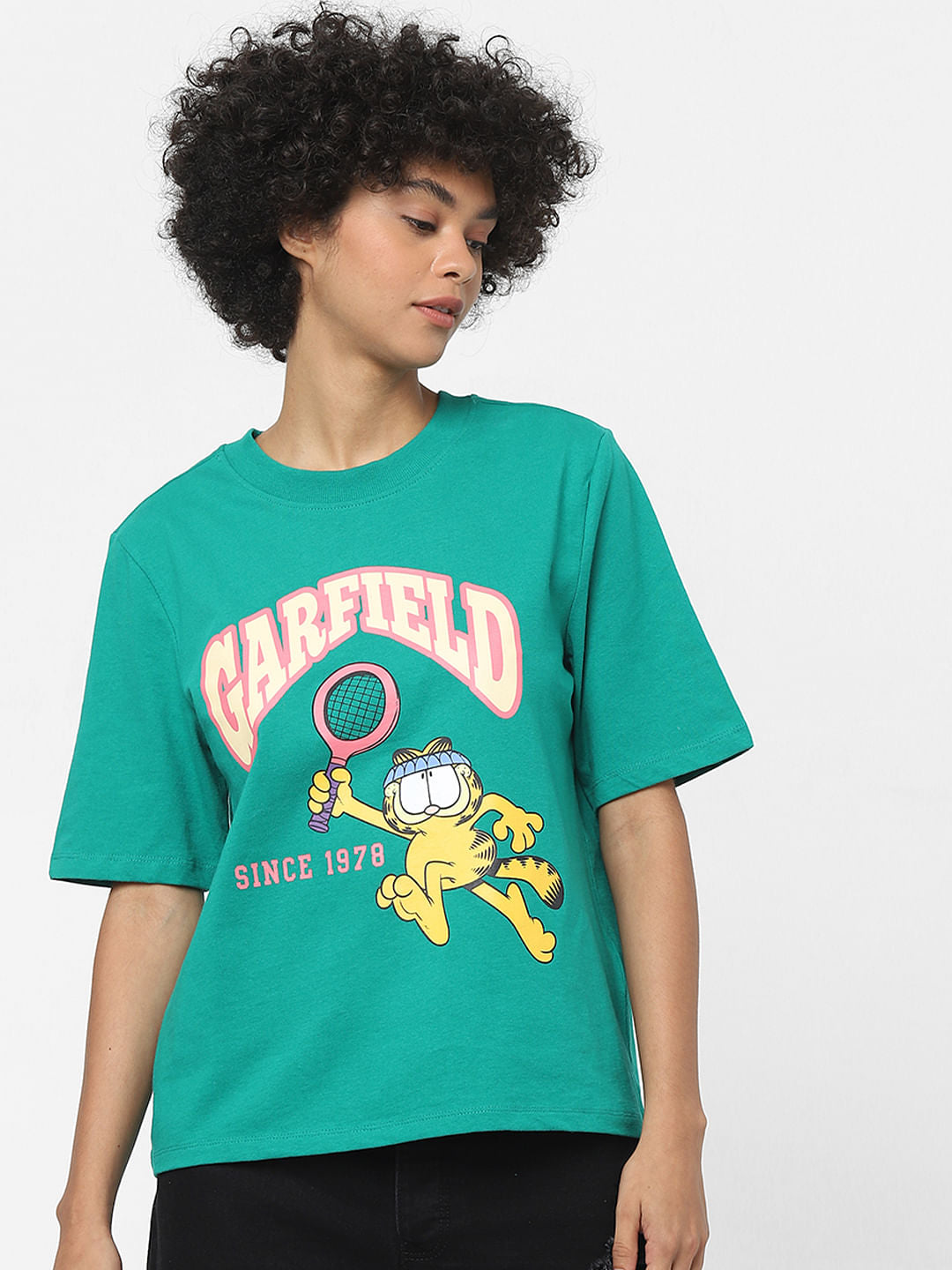 Only X Garfield Green T-Shirt