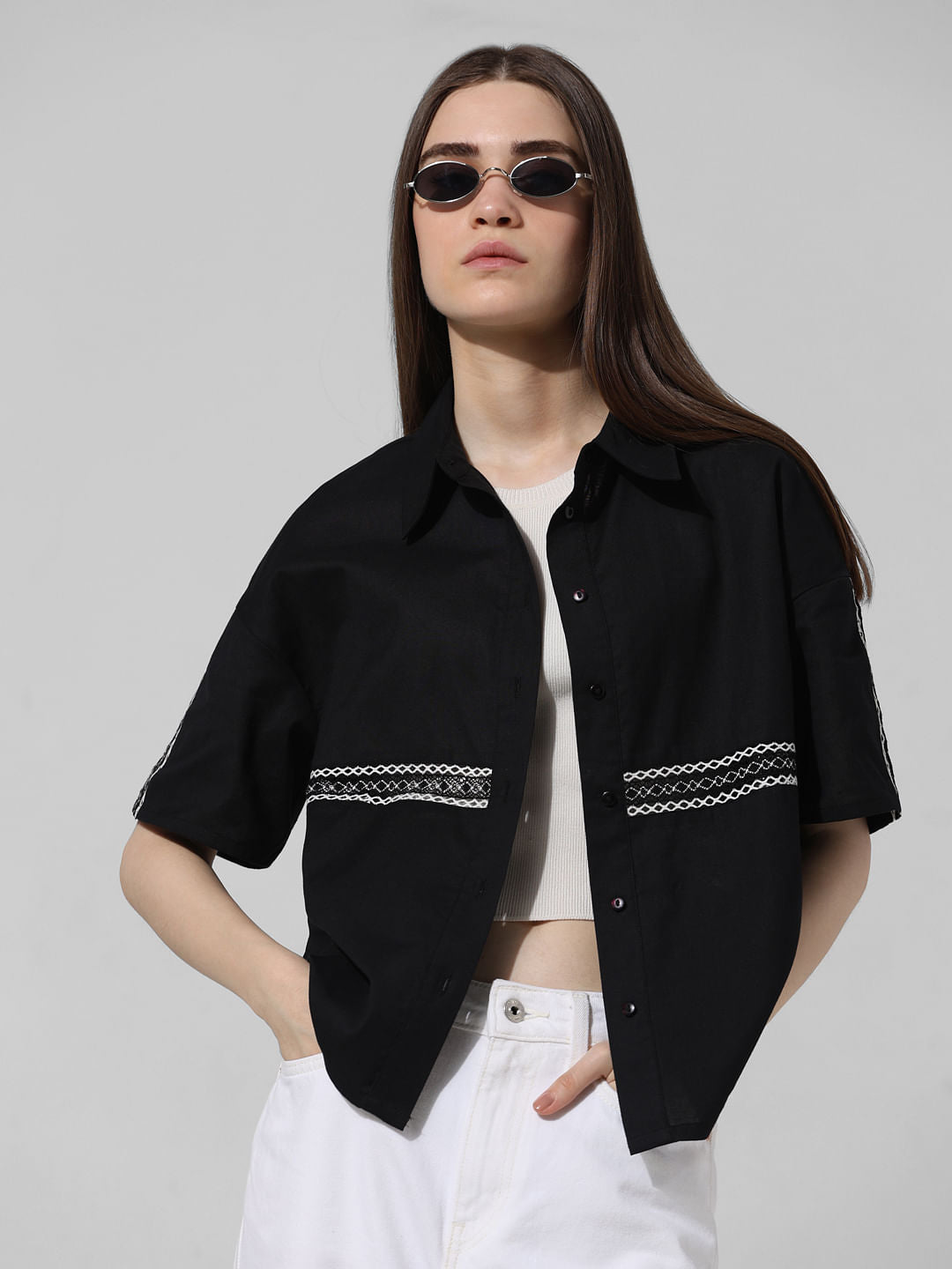 Black Boxy Fit Shirt