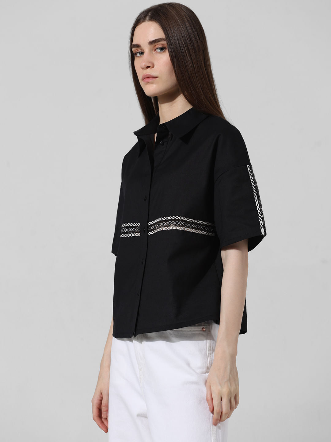 Black Boxy Fit Shirt