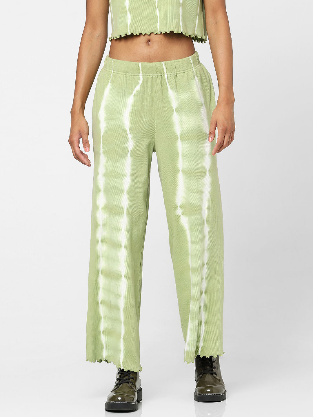 Green Tie-Dye Co-Ord Pants