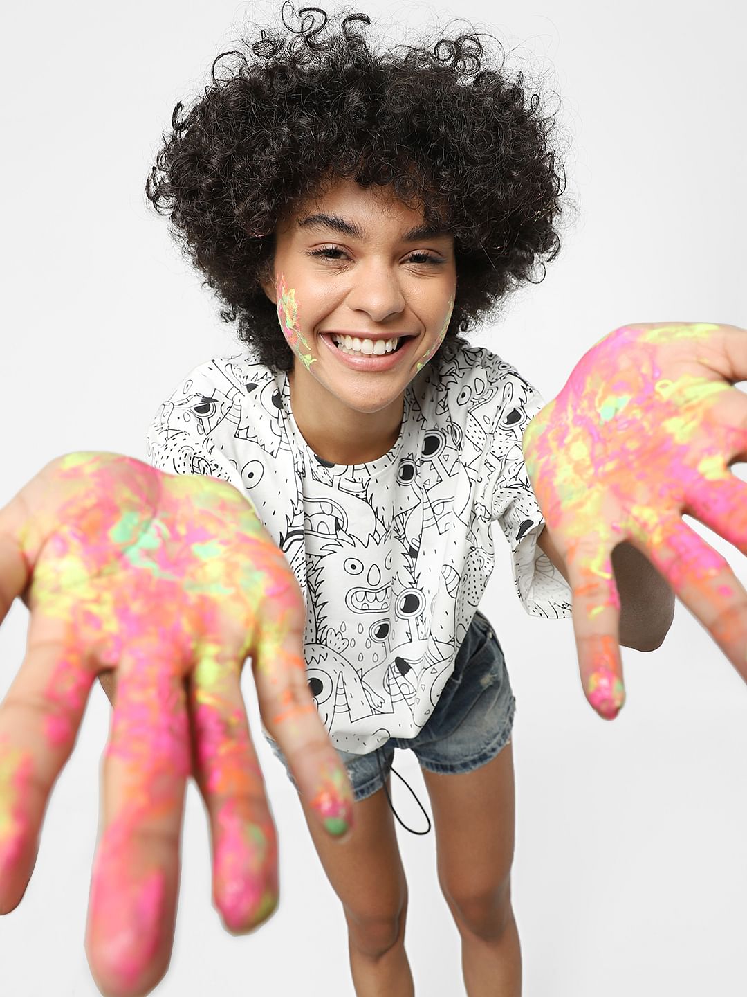 Only X Fevicryl White Diy Colouring T-Shirt & Kit