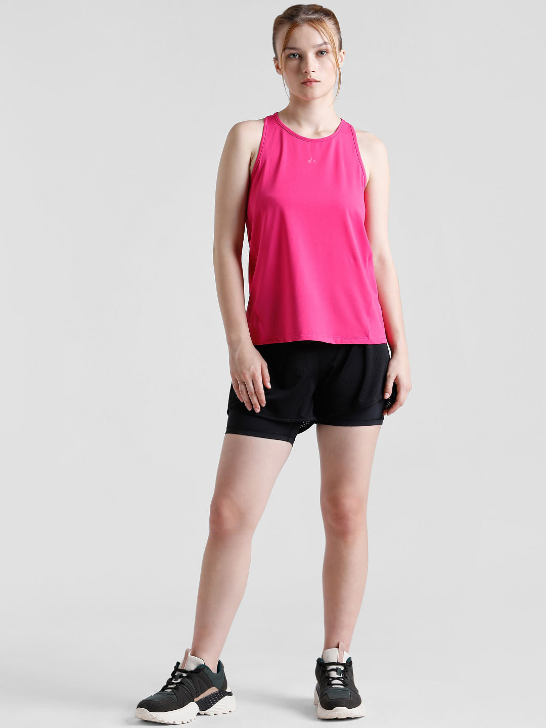 Play Pink Sleeveless Training Top
