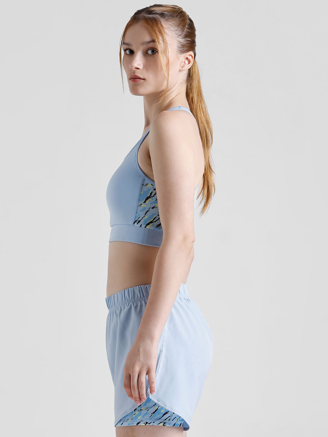 Play Blue Printed Sports Bra