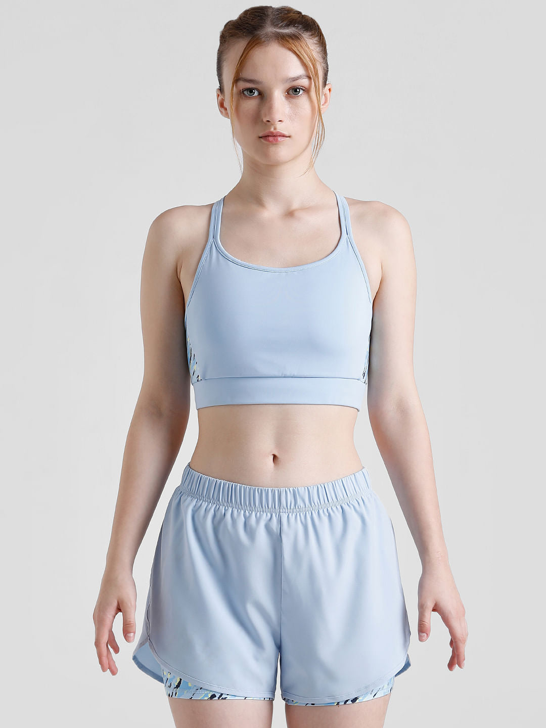 Play Blue Printed Sports Bra