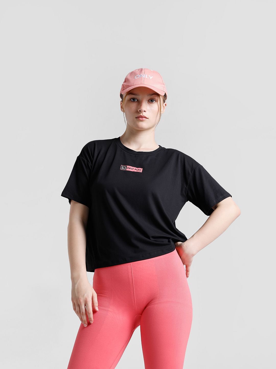 Play Black Boxy Fit Training T-Shirt