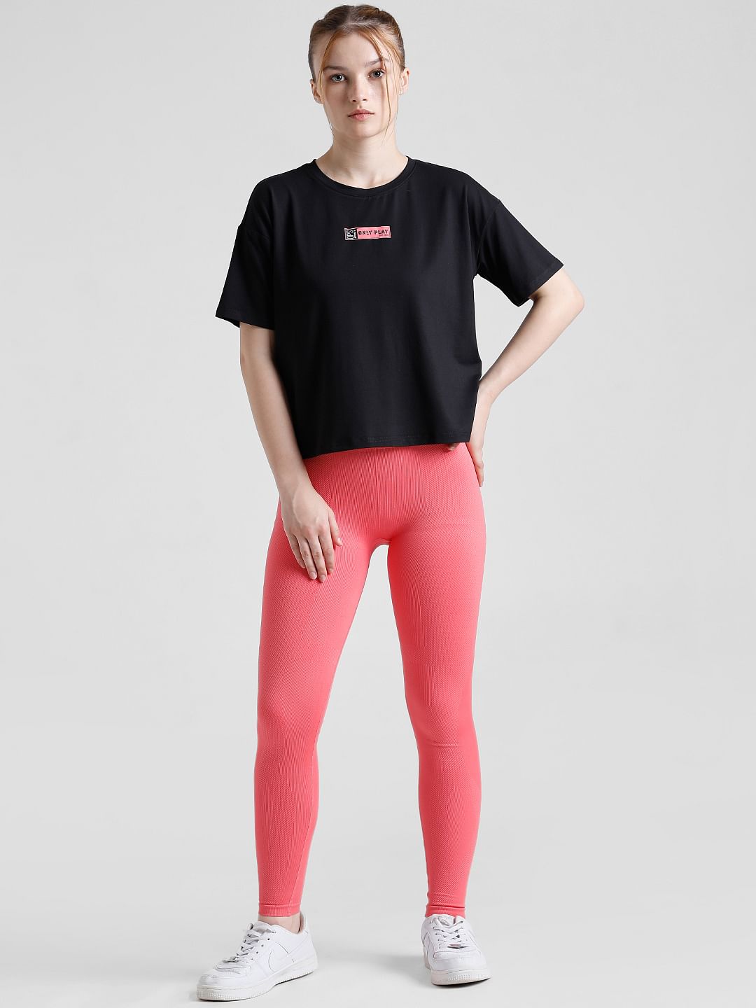 Play Black Boxy Fit Training T-Shirt